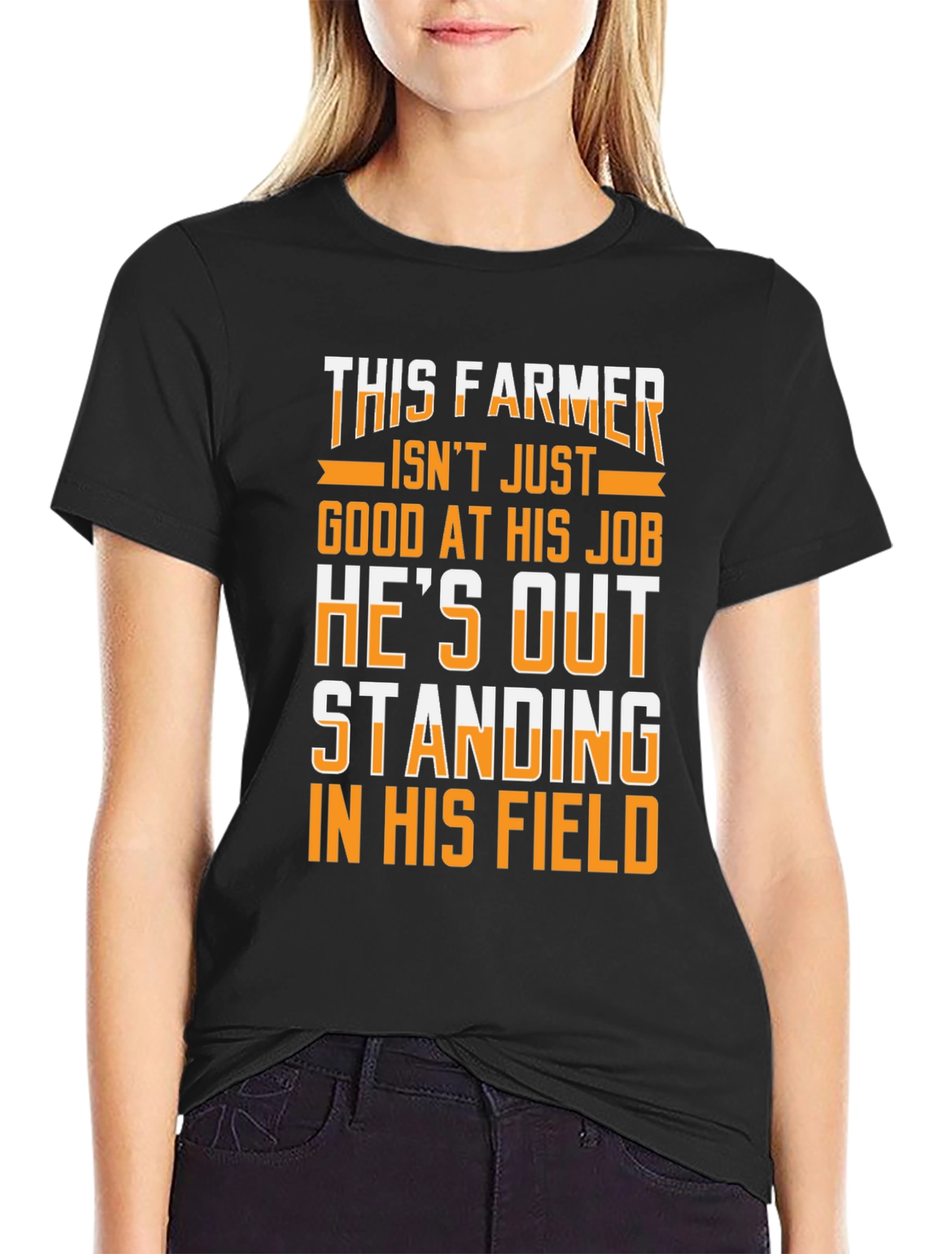 This Farmer Graphic Tee - Black Cotton T-Shirt