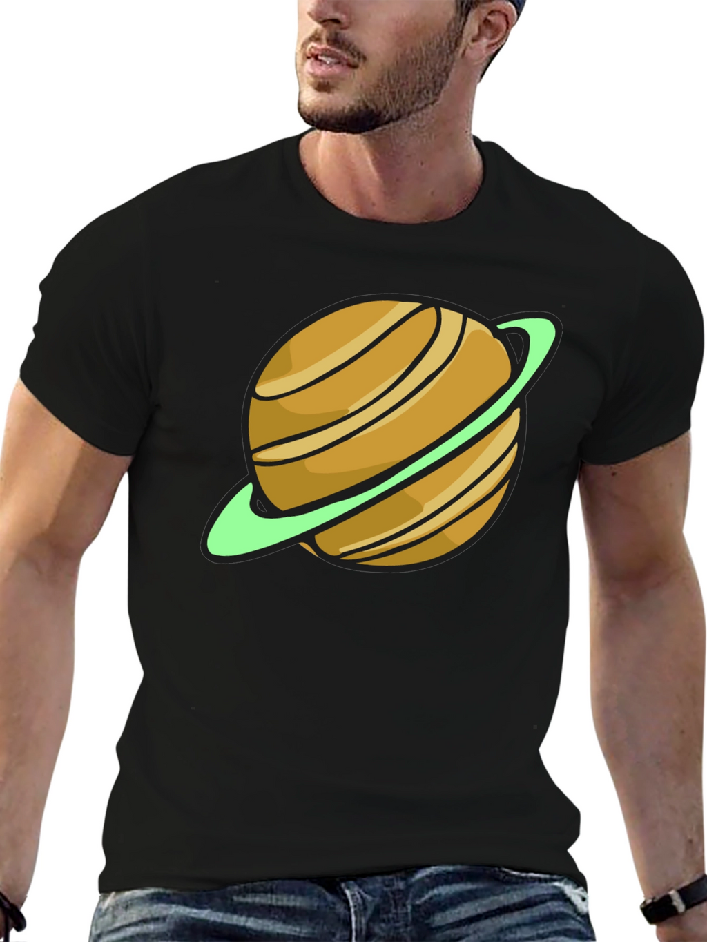 Saturn Graphic T-Shirt - Space Style