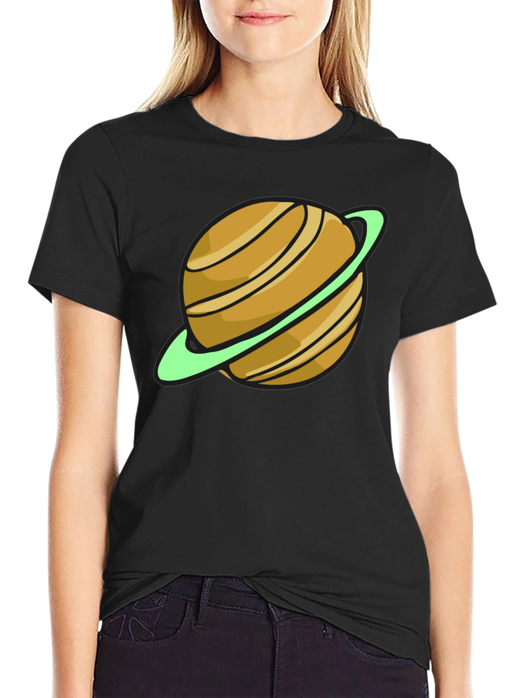 Saturn Graphic T-Shirt - Space Style