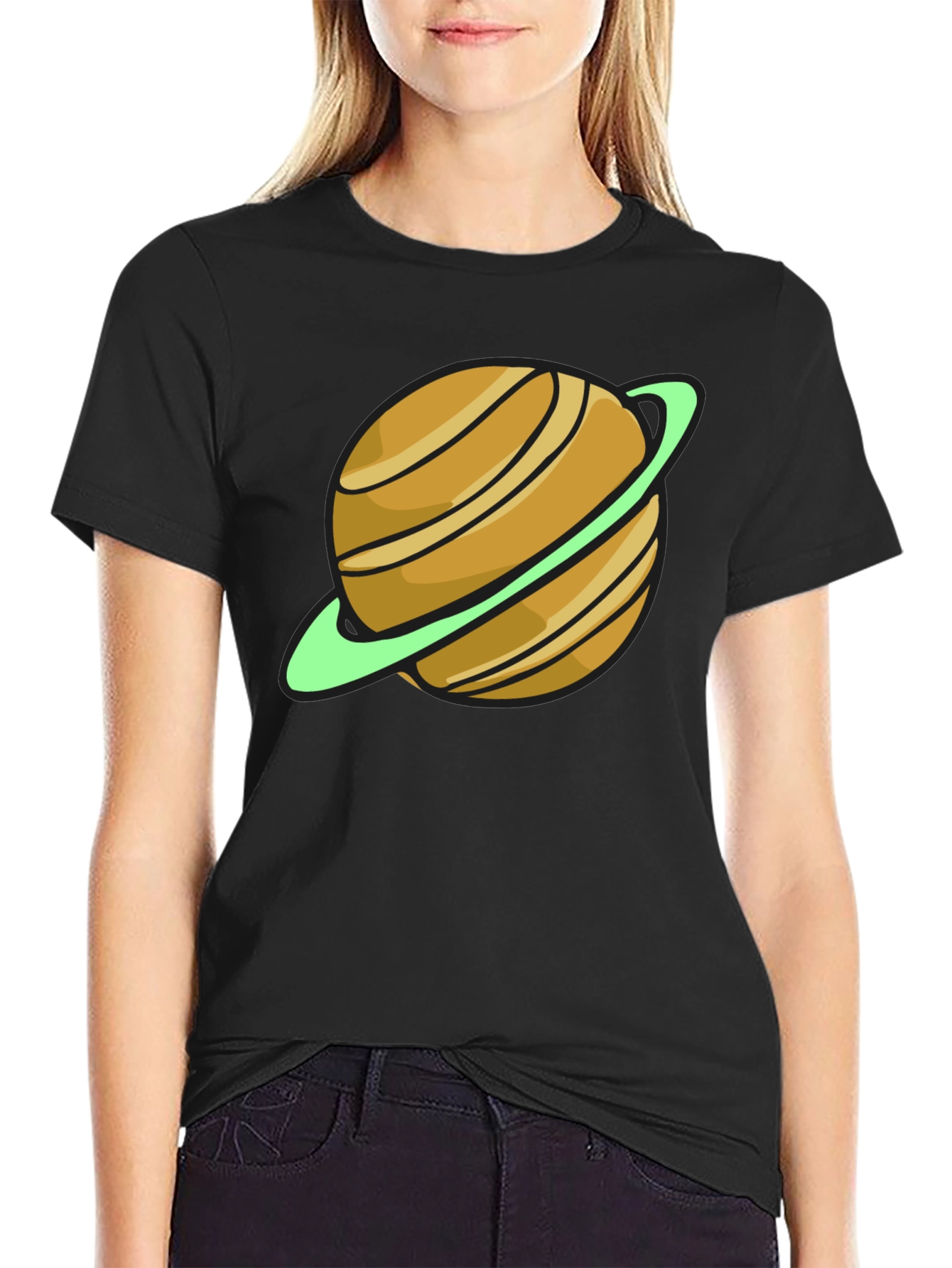 Saturn Graphic T-Shirt - Space Style