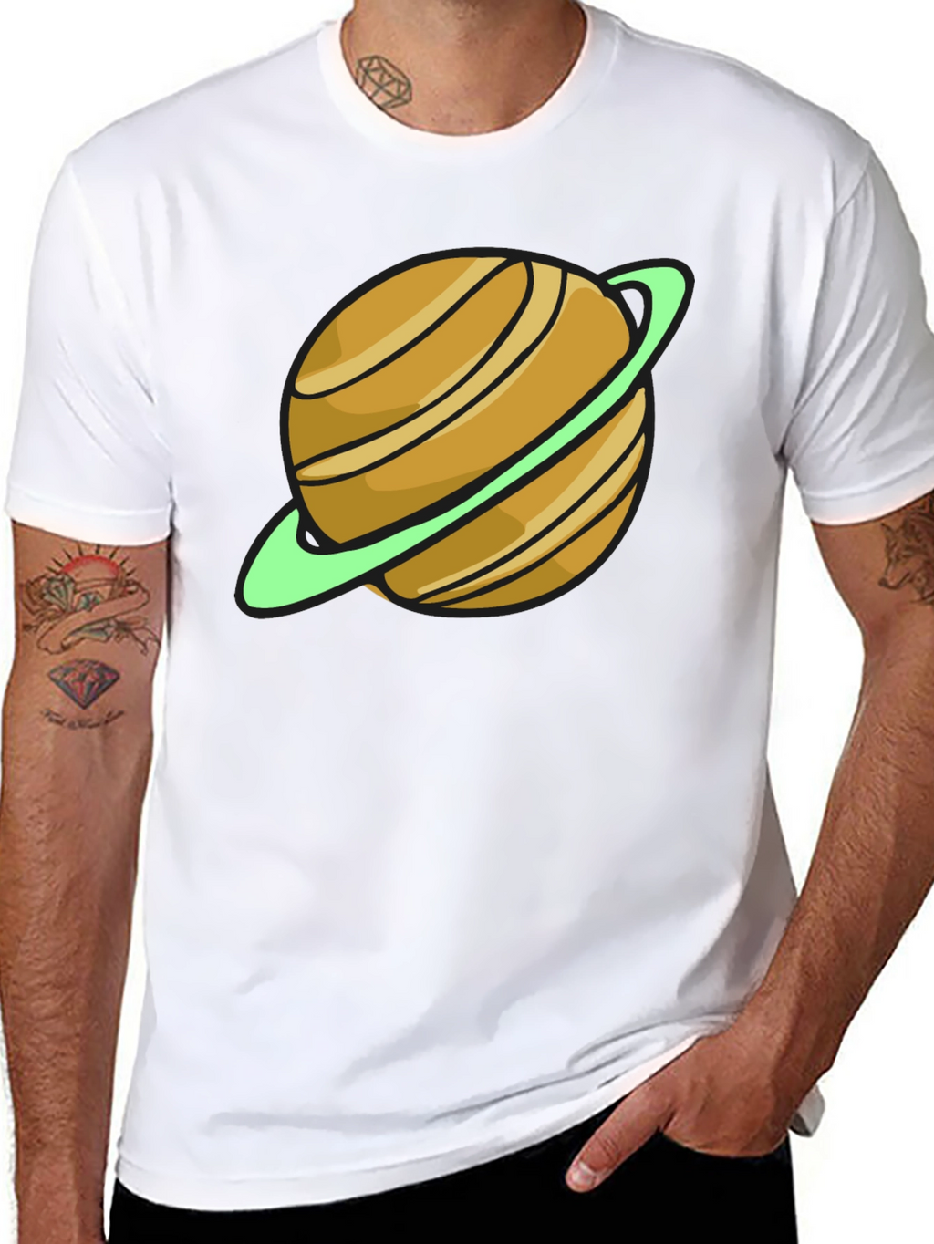 Saturn Graphic T-Shirt - Space Style