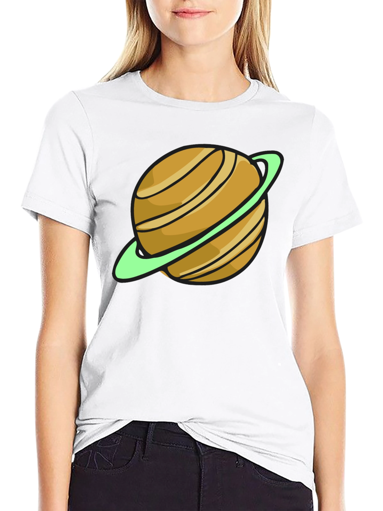 Saturn Graphic T-Shirt - Space Style
