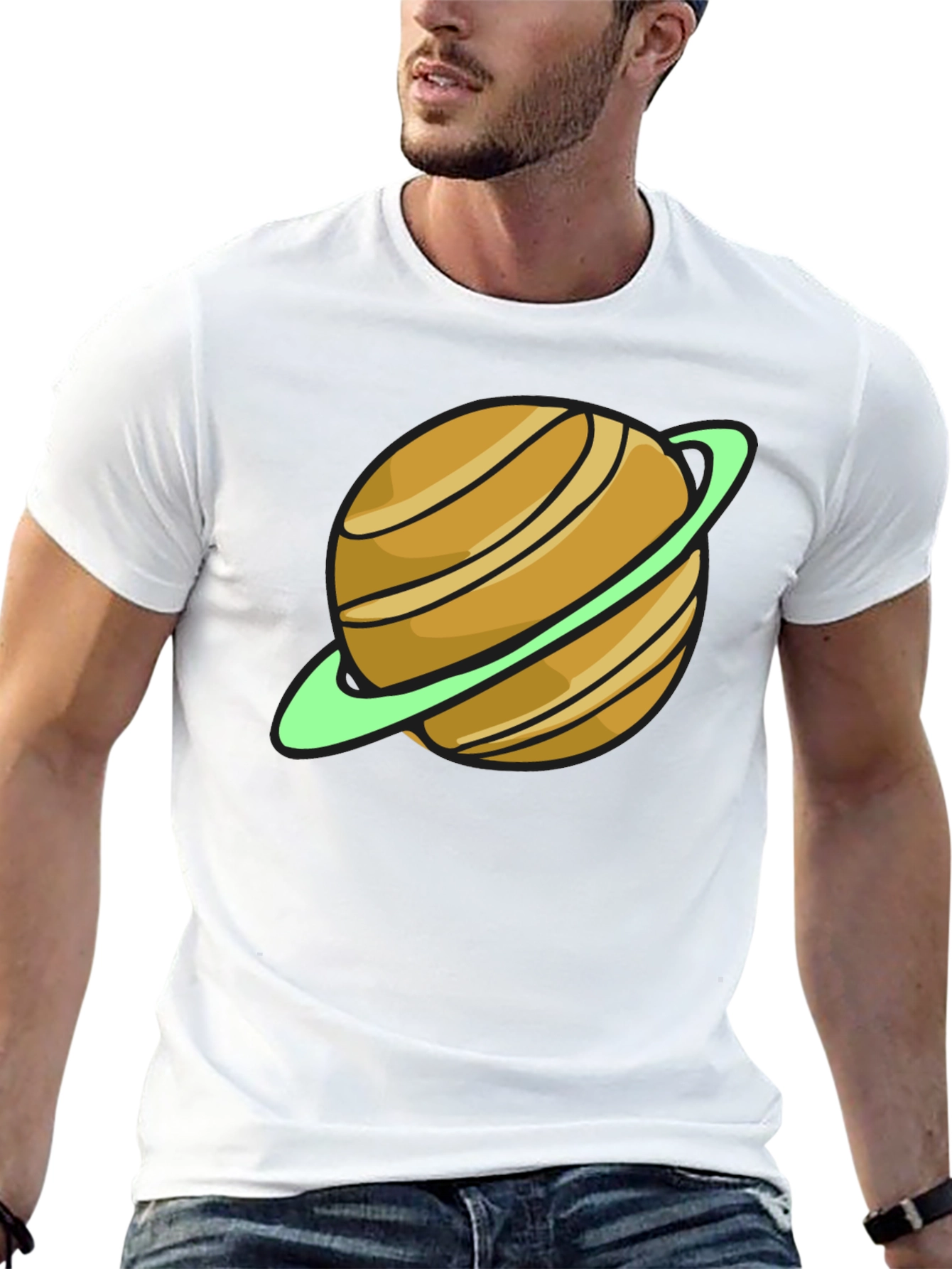 Saturn Graphic T-Shirt - Space Style