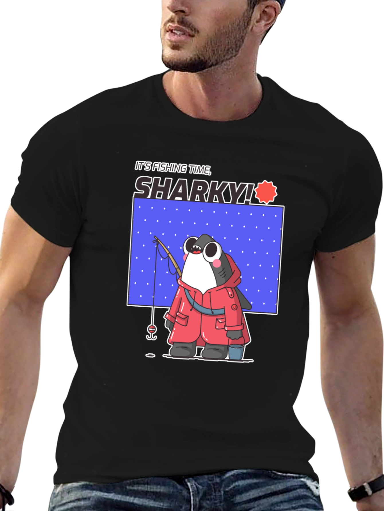 Its Fishing Time Sharky T-Shirt