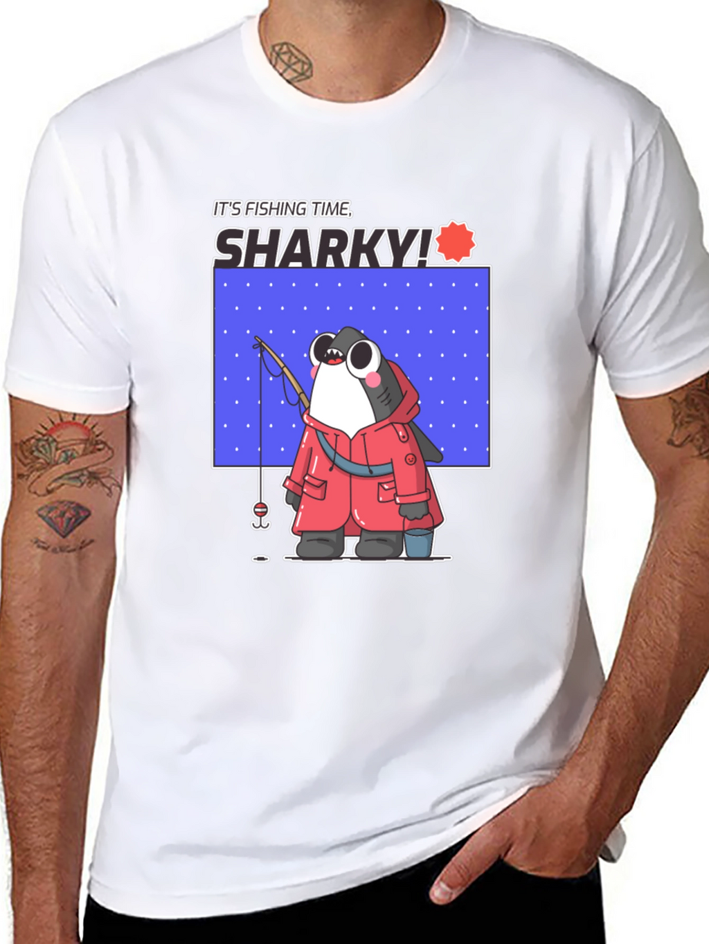 Its Fishing Time Sharky T-Shirt