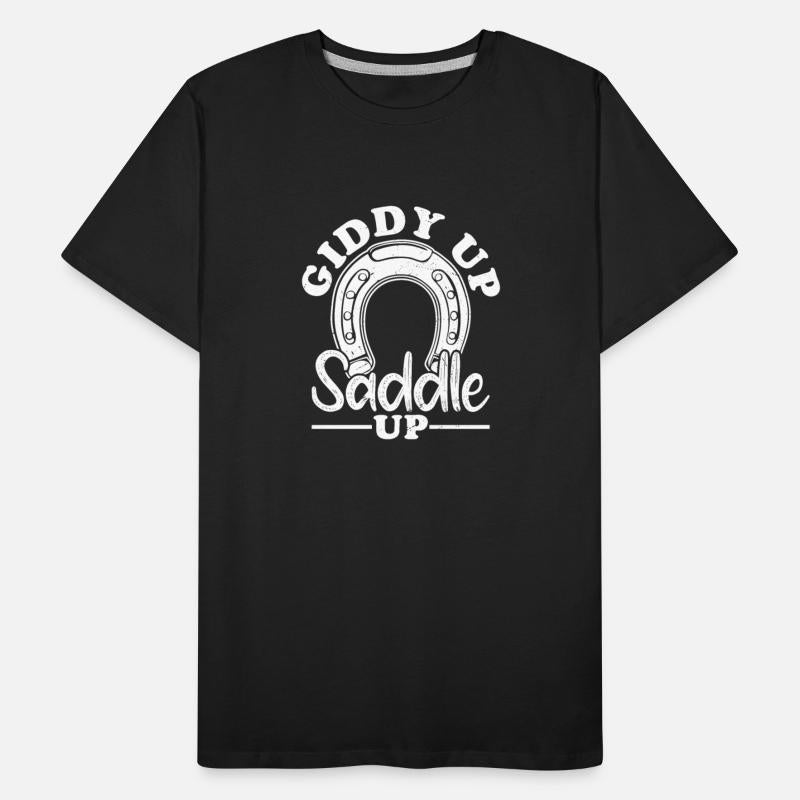 Giddy Up, Saddle Up Riding Girl Horseback
