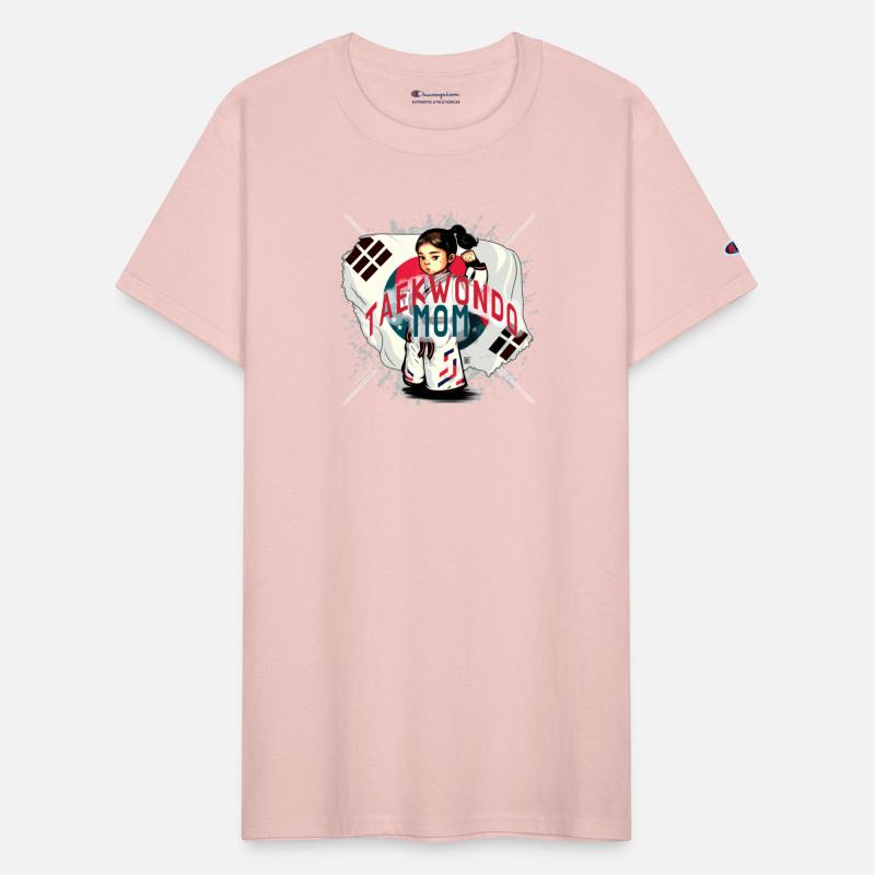 Girl with quote "Taekwondo Mom"