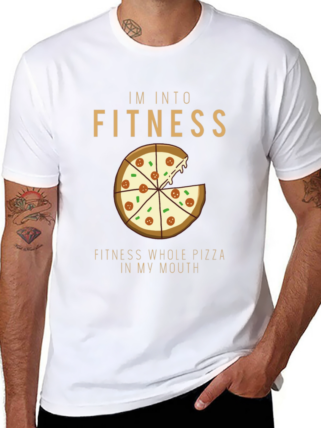 Pizza Fitness Graphic T-Shirt