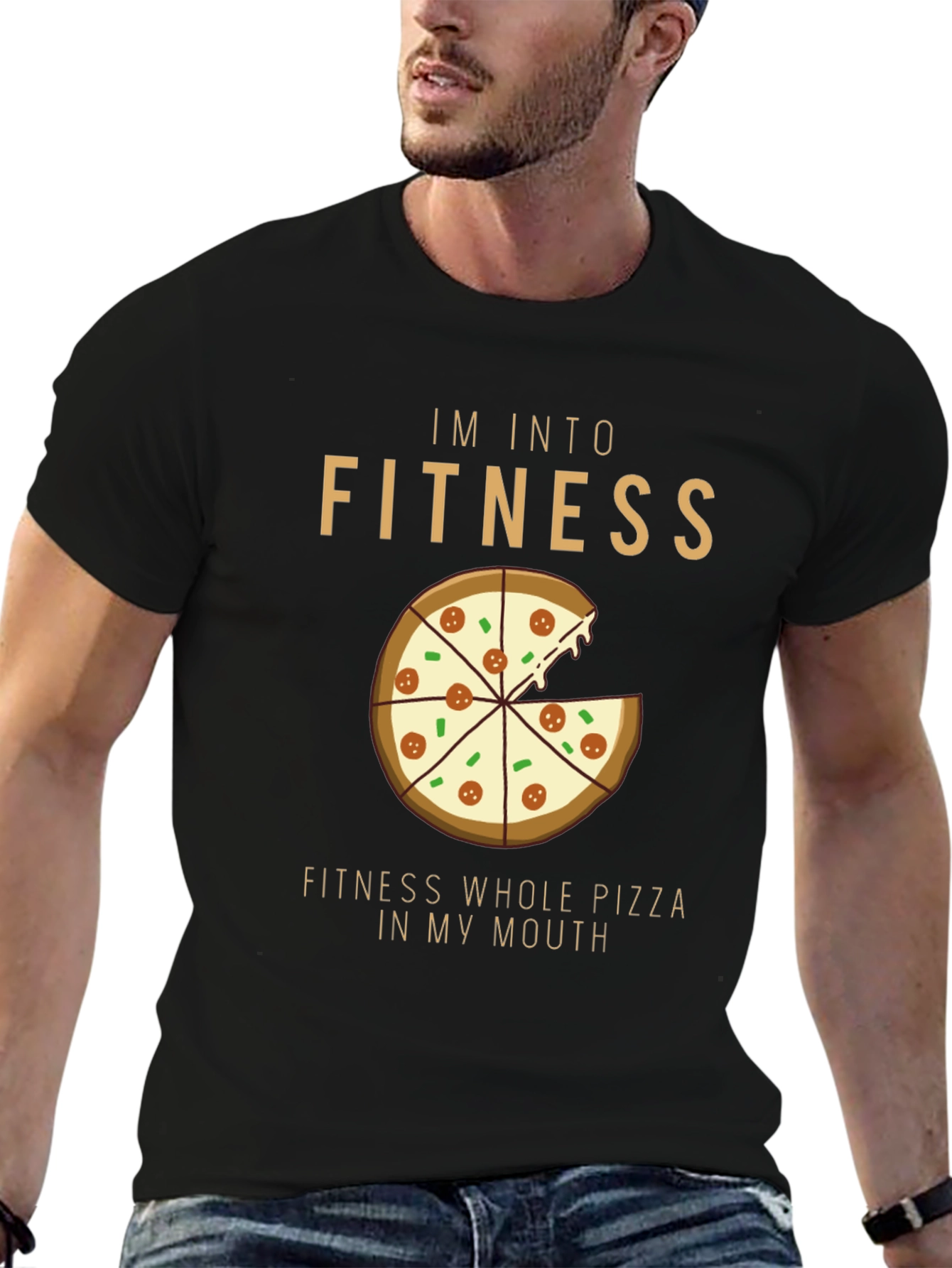 Pizza Fitness Graphic T-Shirt