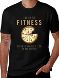 Pizza Fitness Graphic T-Shirt