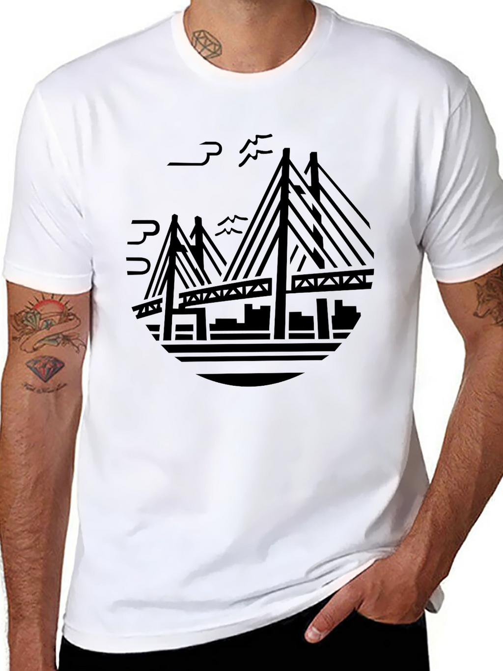 Black Graphic T-Shirt - Bridge City Design