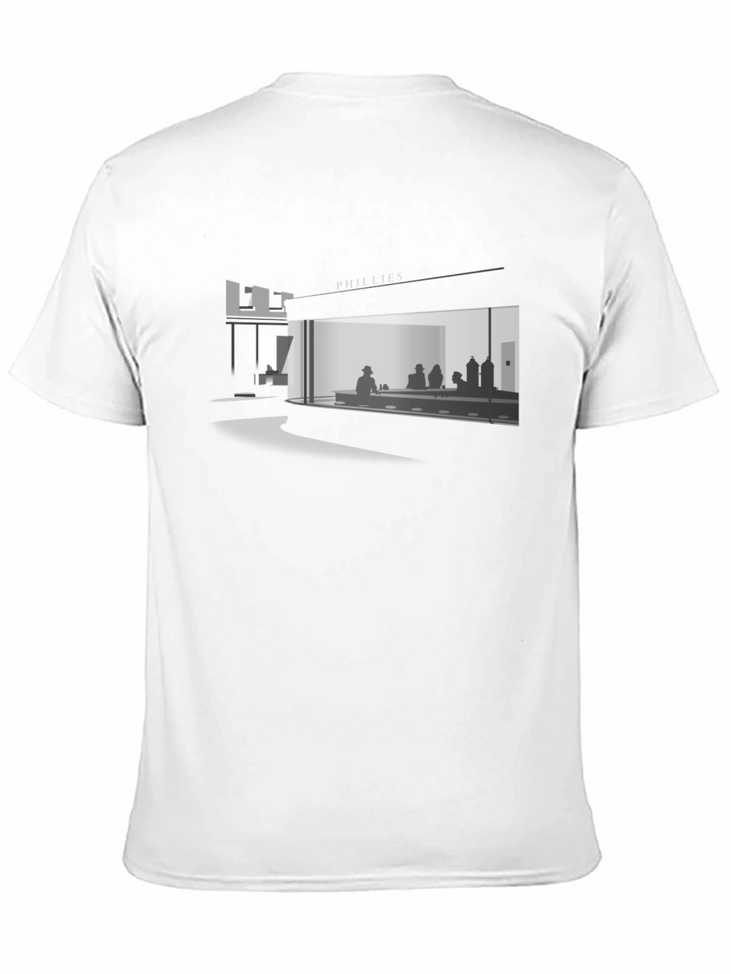 Nighthawks Diner Graphic Tee - Black