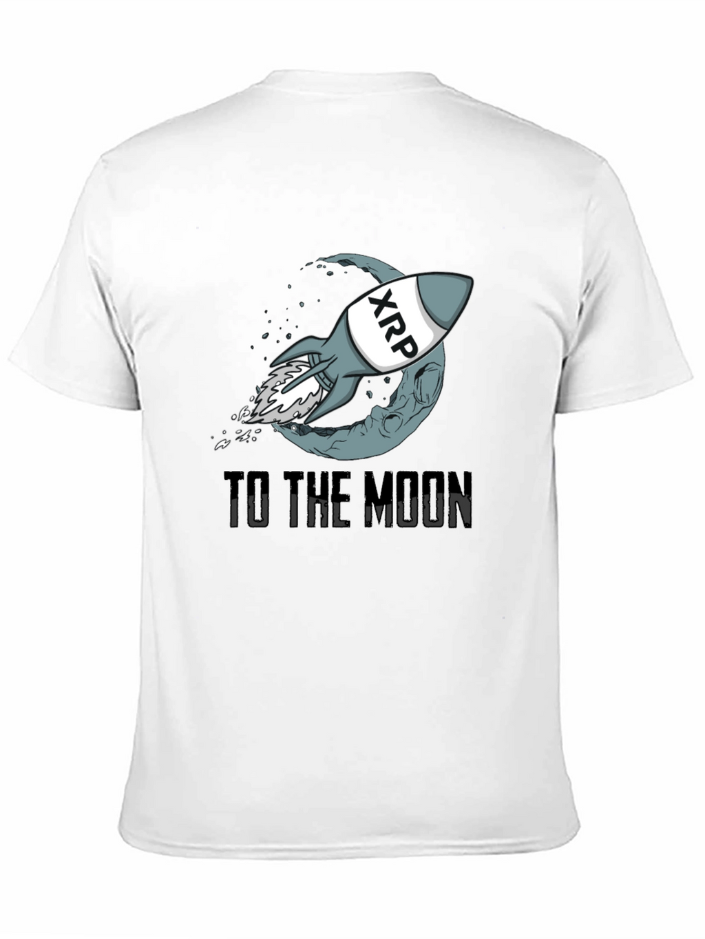 XRP Rocket to the Moon Graphic T-Shirt