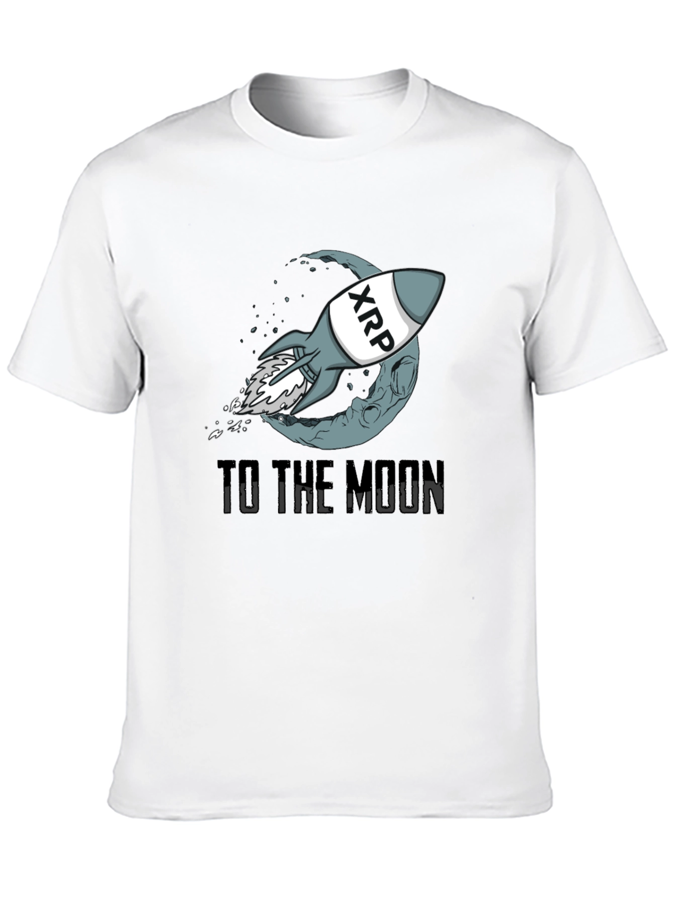 XRP Rocket to the Moon Graphic T-Shirt