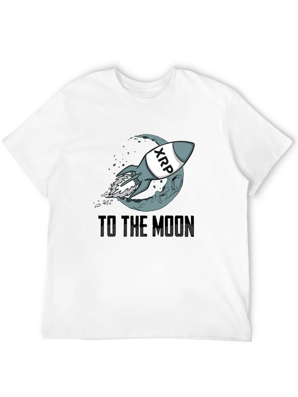 XRP Rocket to the Moon Graphic T-Shirt