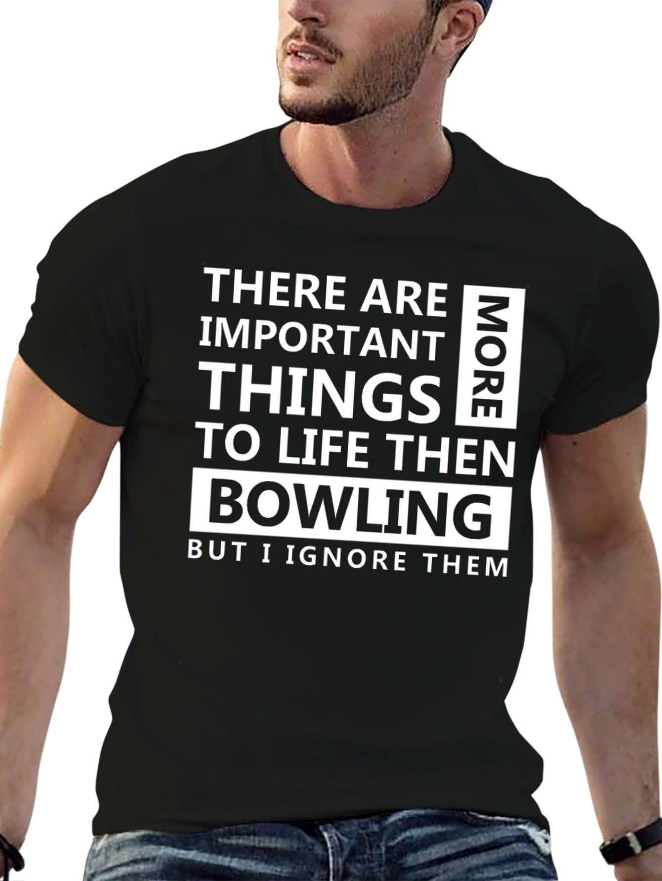 Funny Bowling T-Shirt - Important Things