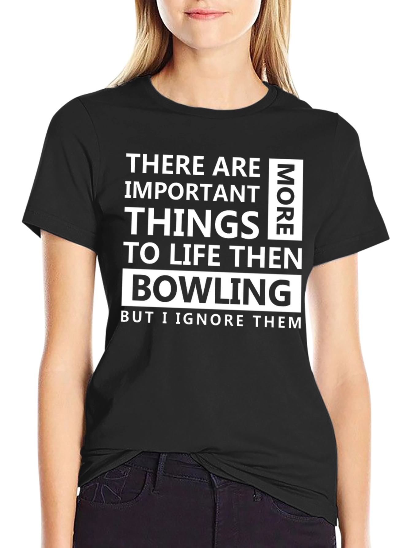 Funny Bowling T-Shirt - Important Things