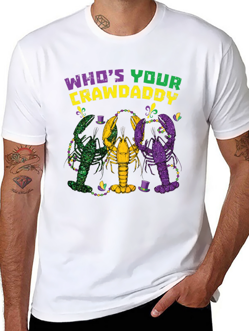 Whos Your Crawdaddy Mardi Gras T-Shirt