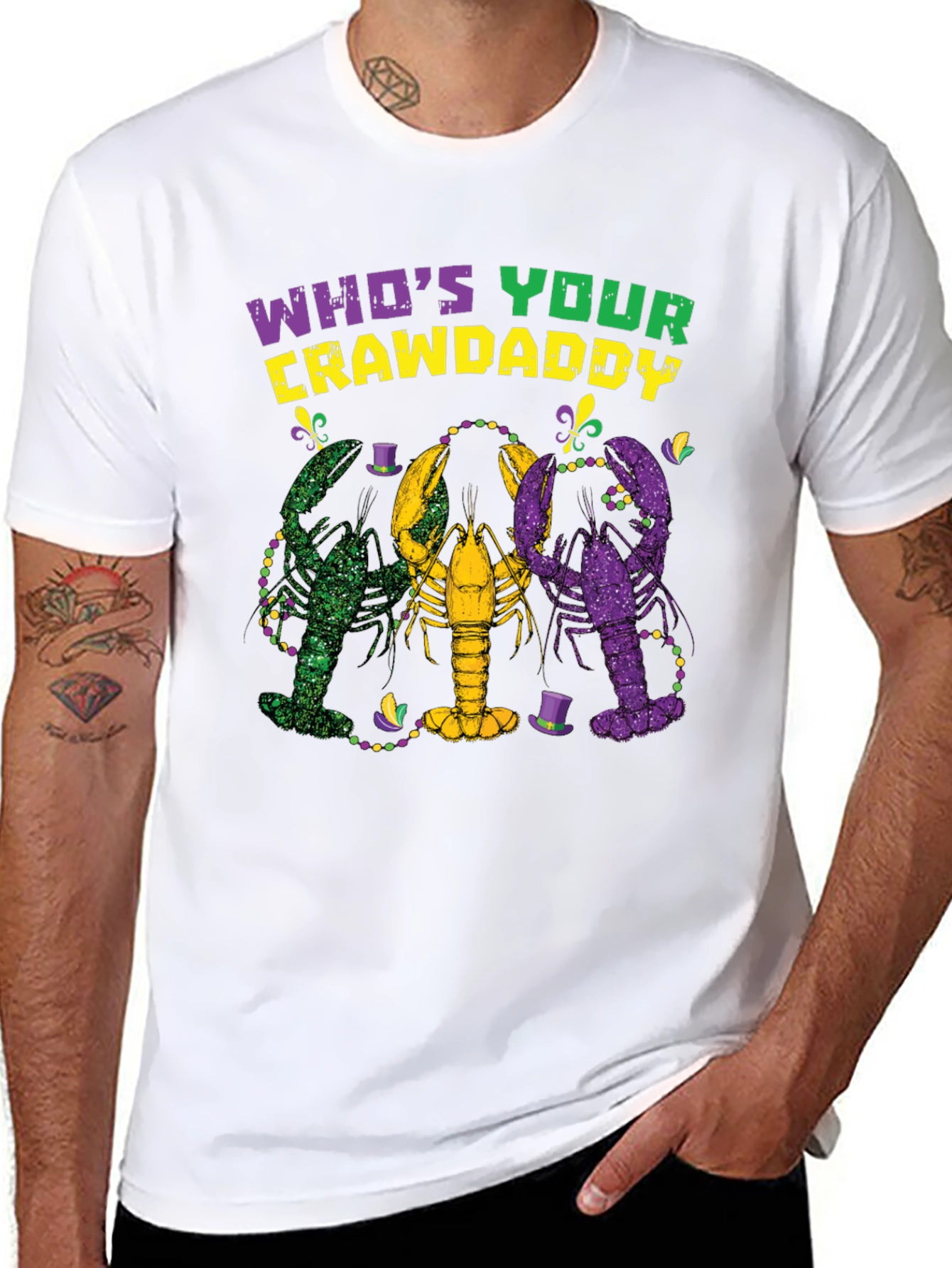 Whos Your Crawdaddy Mardi Gras T-Shirt