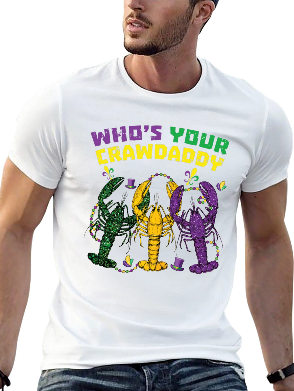 Whos Your Crawdaddy Mardi Gras T-Shirt