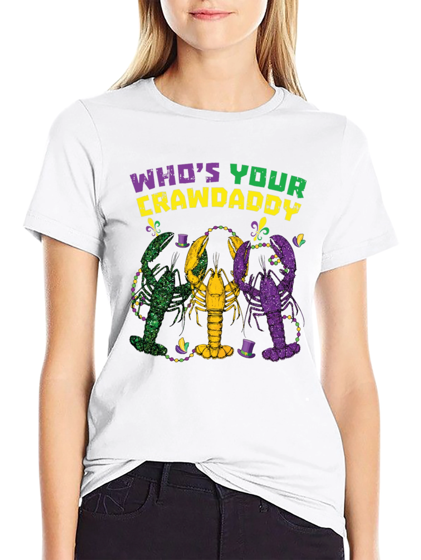Whos Your Crawdaddy Mardi Gras T-Shirt