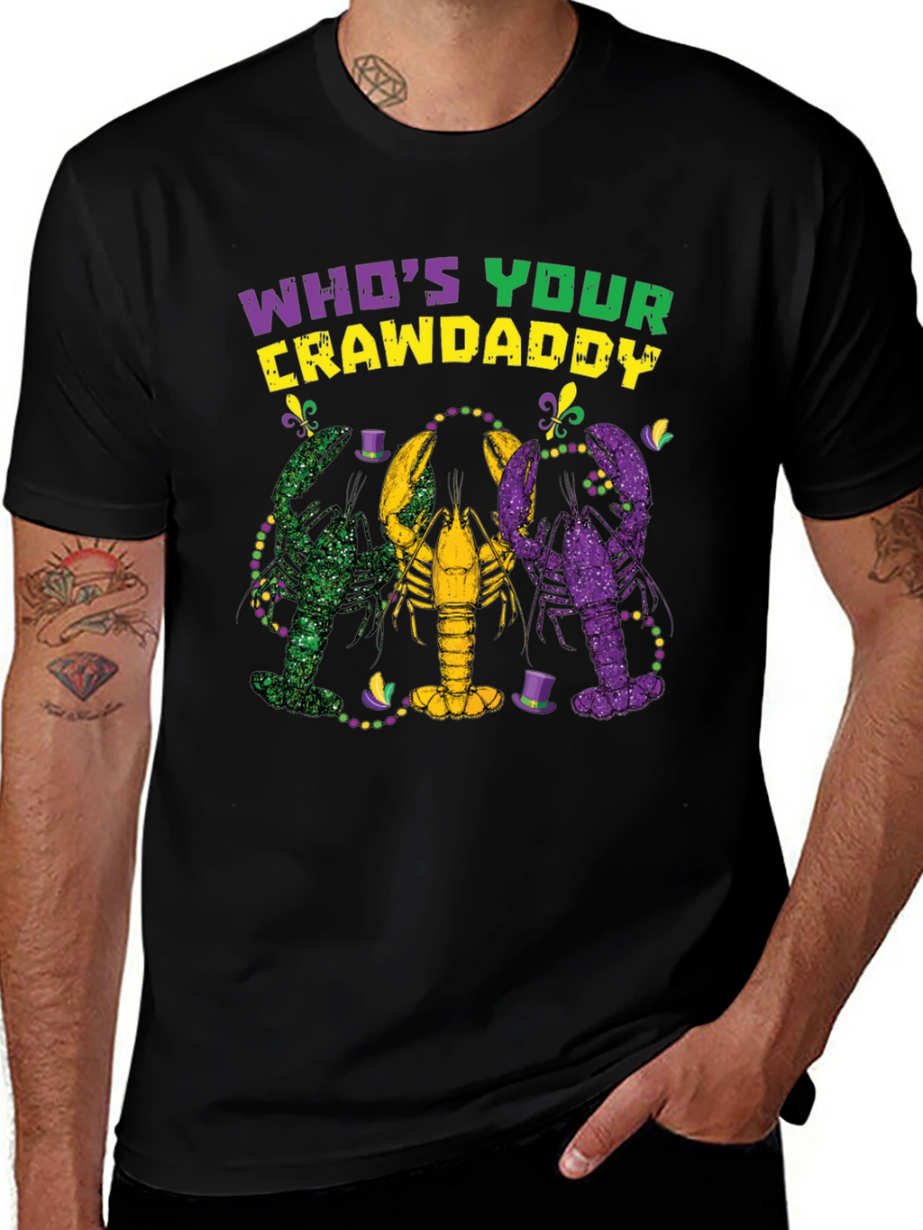 Whos Your Crawdaddy Mardi Gras T-Shirt