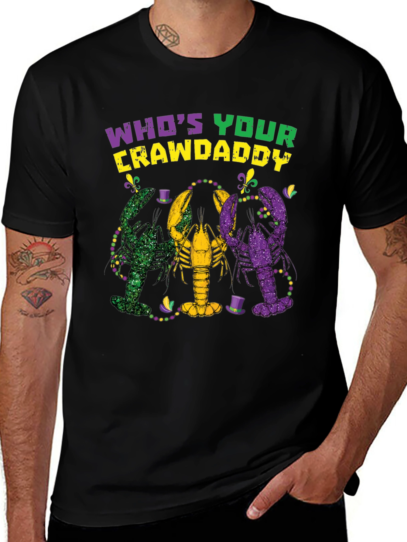 Whos Your Crawdaddy Mardi Gras T-Shirt