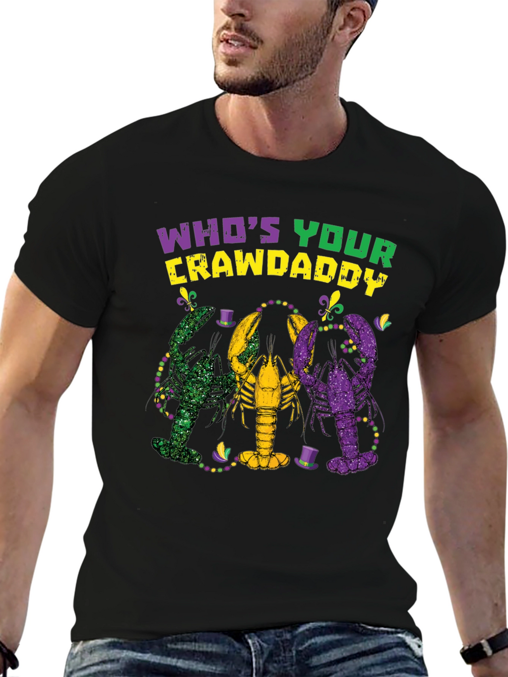 Whos Your Crawdaddy Mardi Gras T-Shirt
