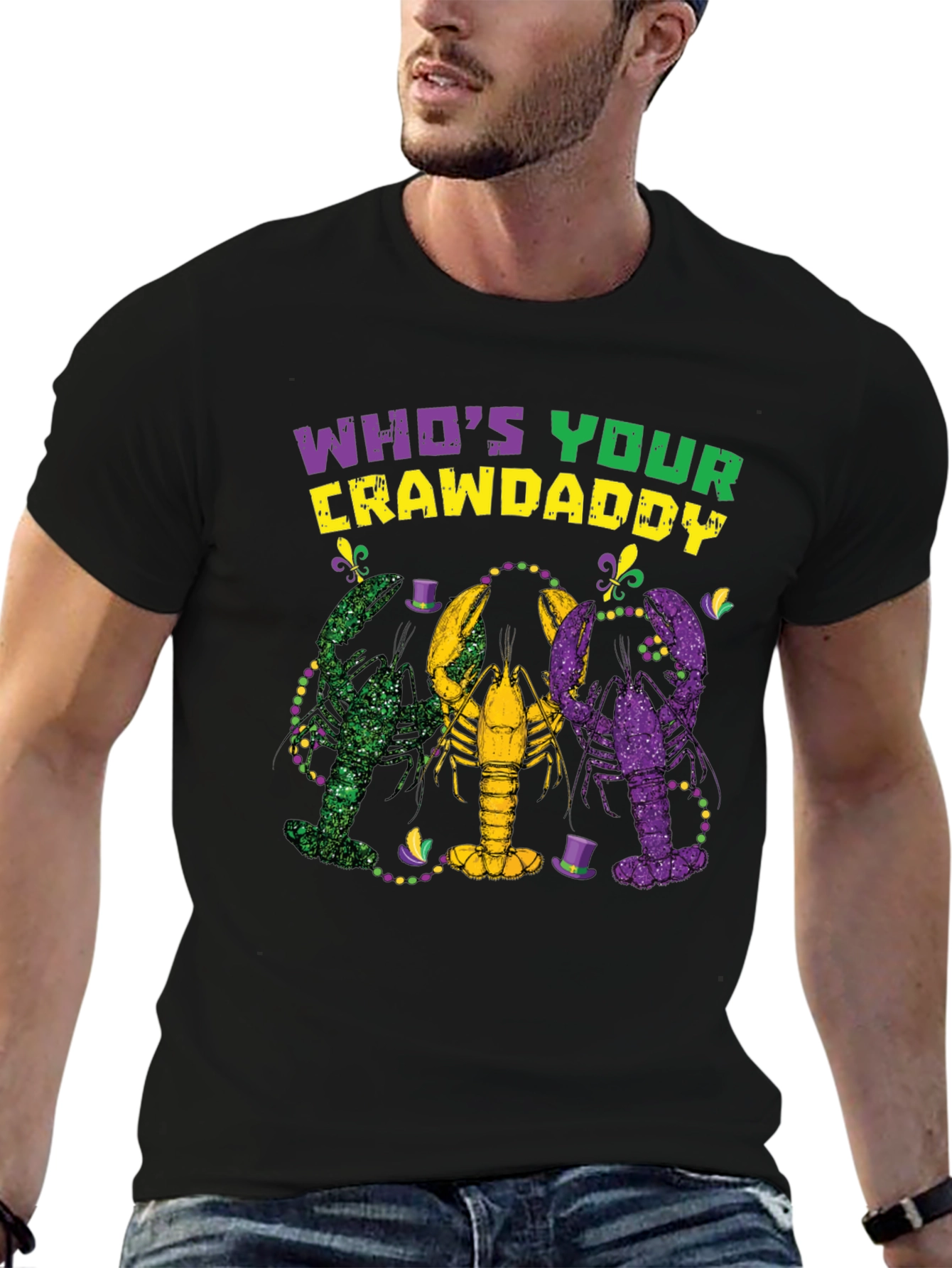 Whos Your Crawdaddy Mardi Gras T-Shirt