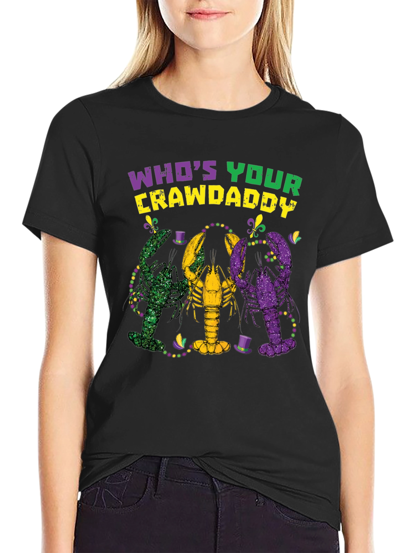 Whos Your Crawdaddy Mardi Gras T-Shirt