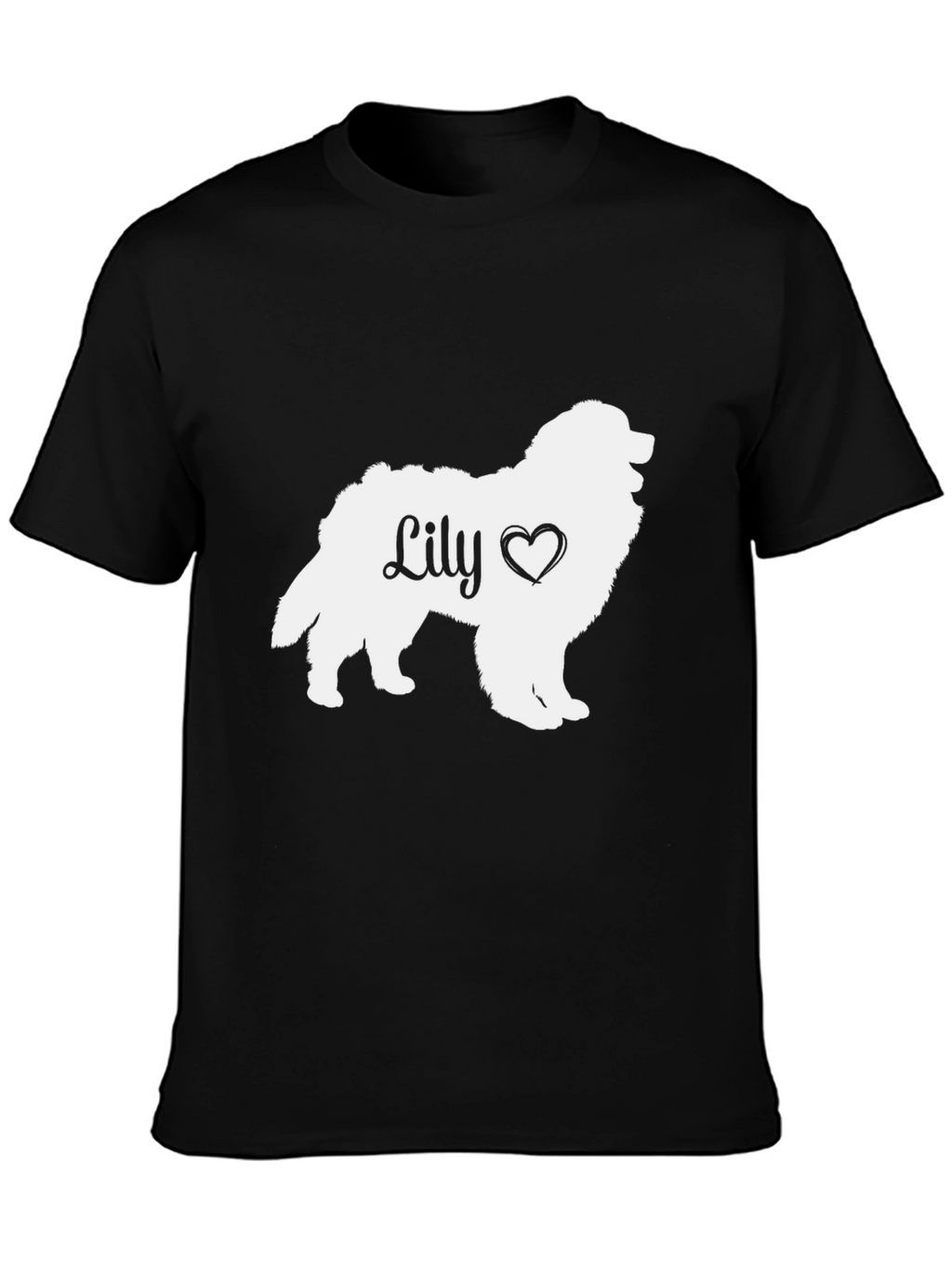 Lily Dog Silhouette T-Shirt - Pet Lover Tee