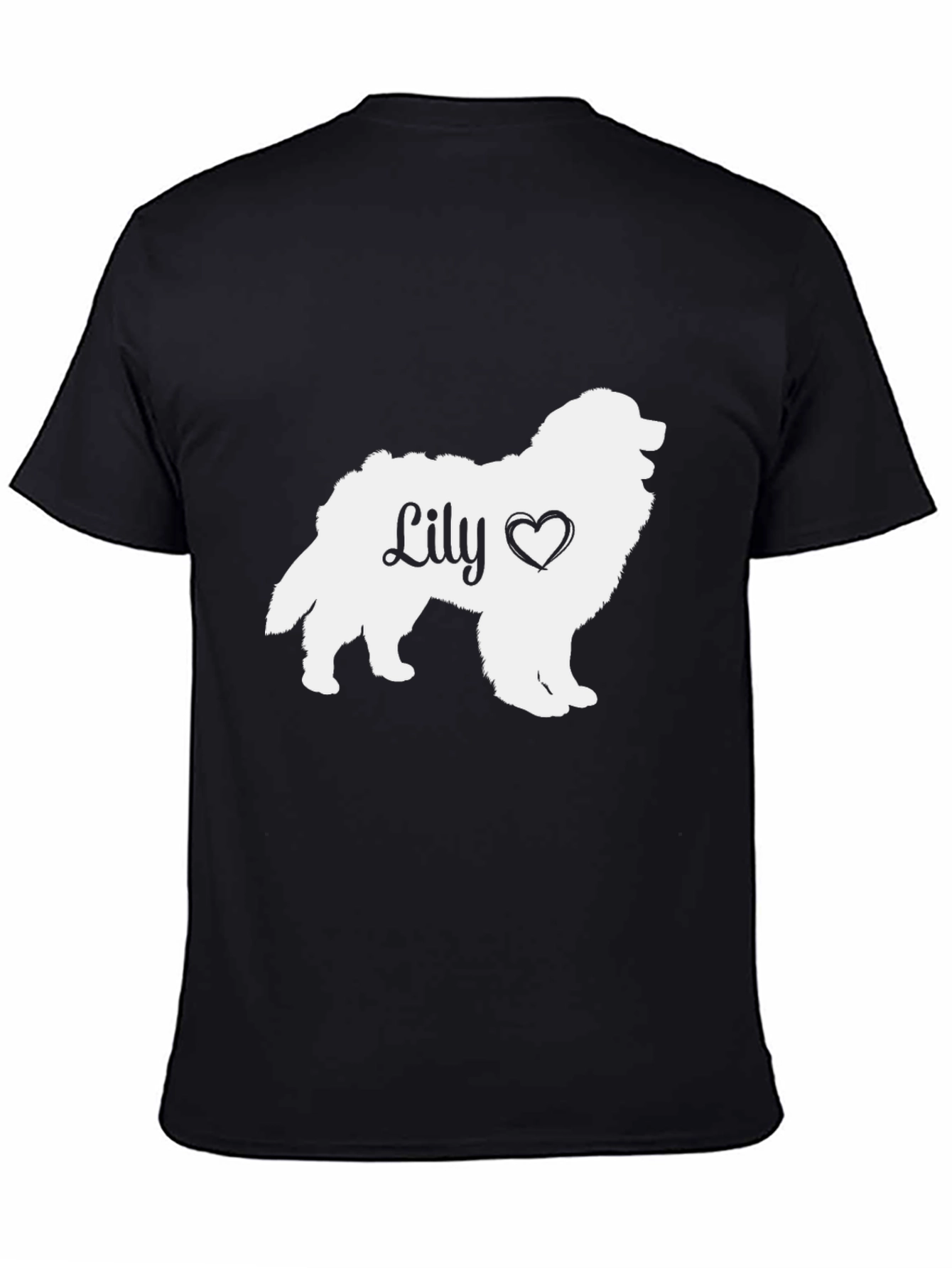 Lily Dog Silhouette T-Shirt - Pet Lover Tee