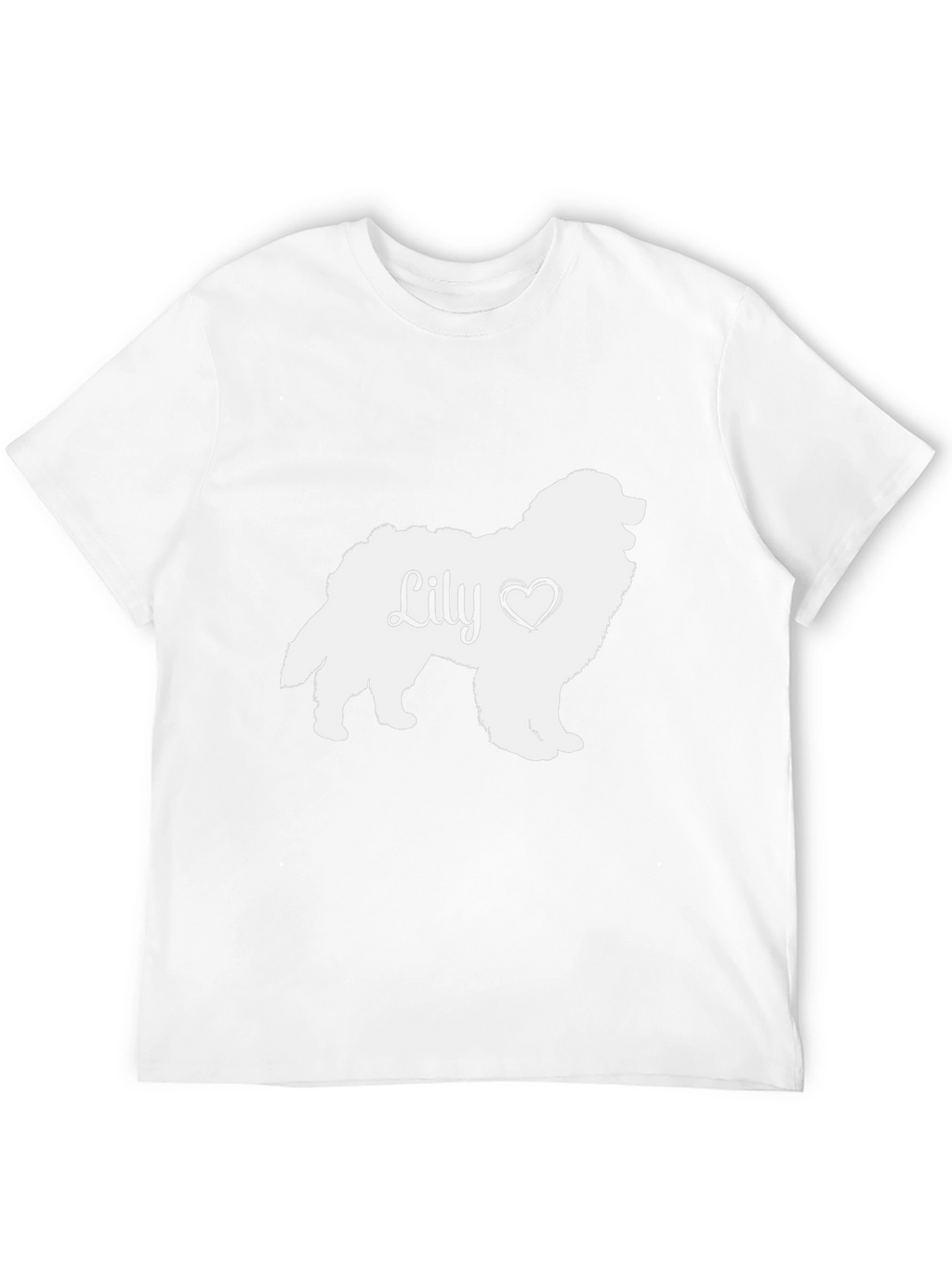 Lily Dog Silhouette T-Shirt - Pet Lover Tee