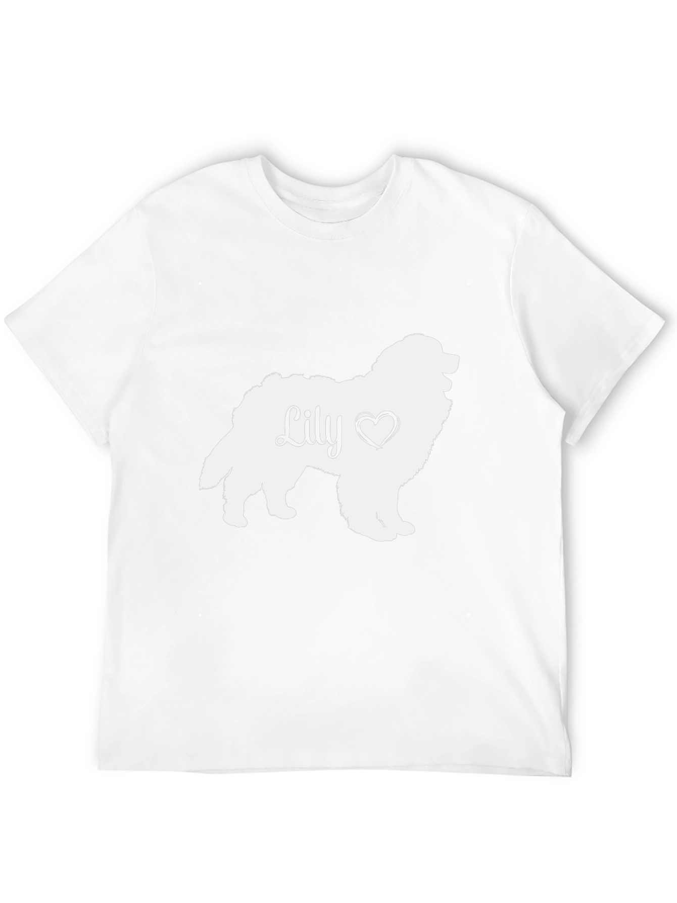 Lily Dog Silhouette T-Shirt - Pet Lover Tee