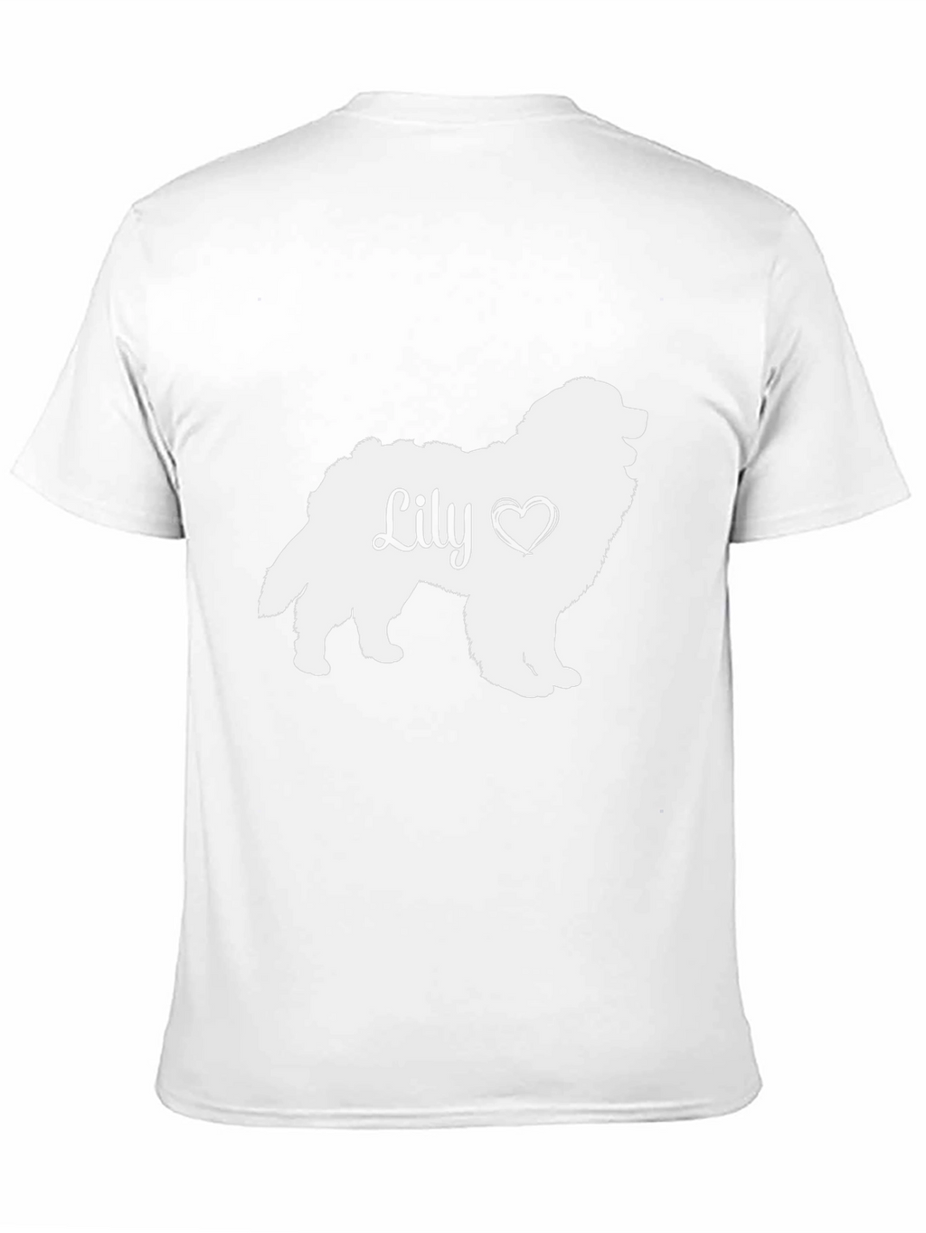 Lily Dog Silhouette T-Shirt - Pet Lover Tee