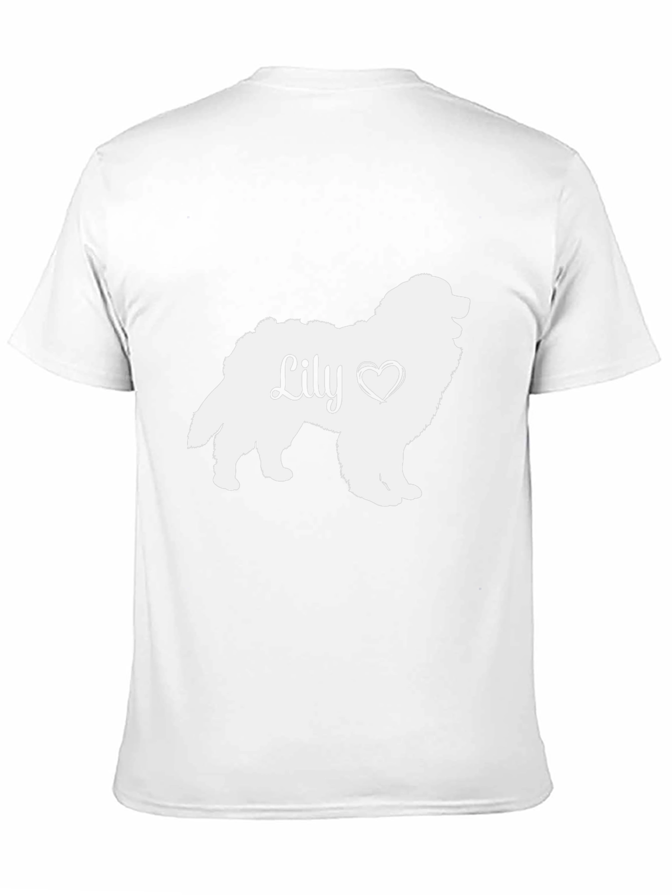 Lily Dog Silhouette T-Shirt - Pet Lover Tee
