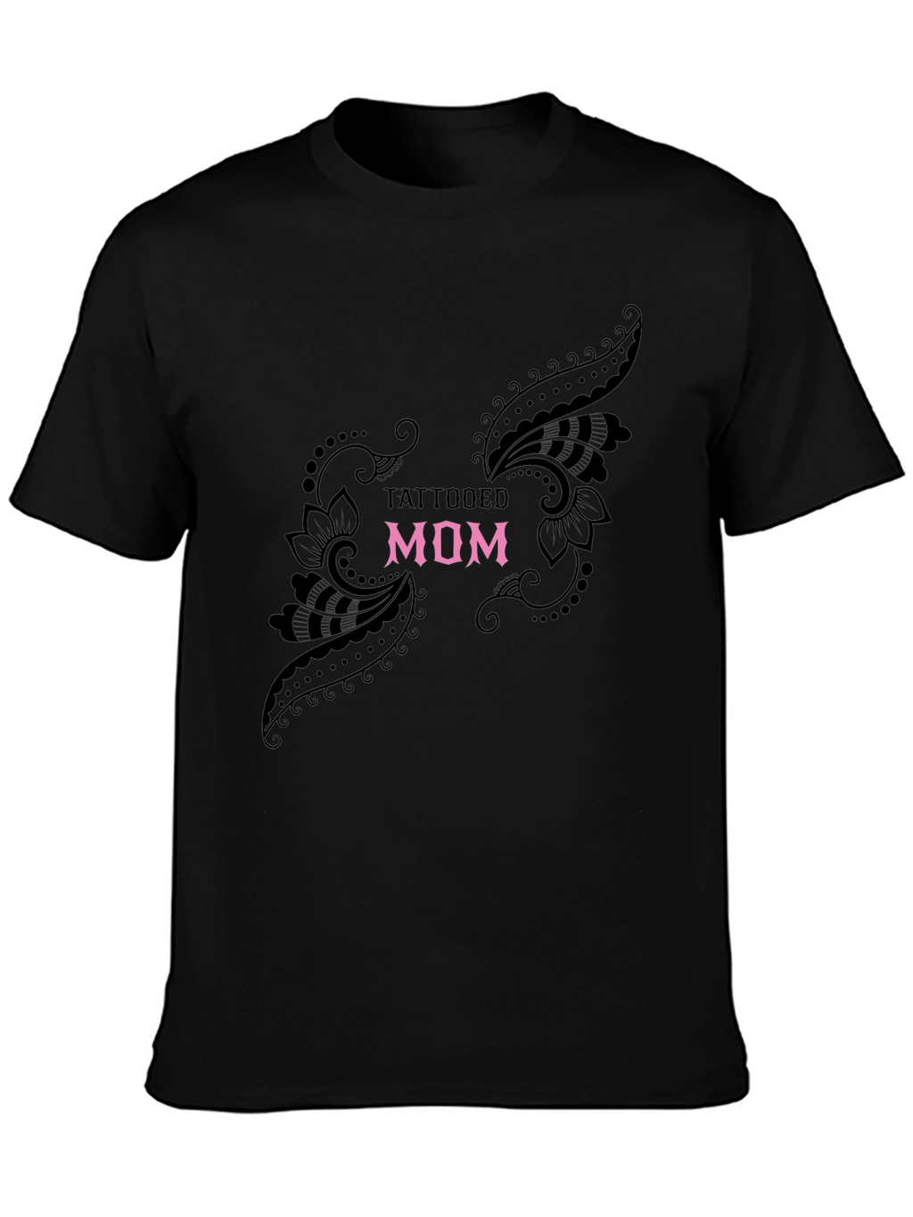 Tattooed Mom Black Graphic Tee