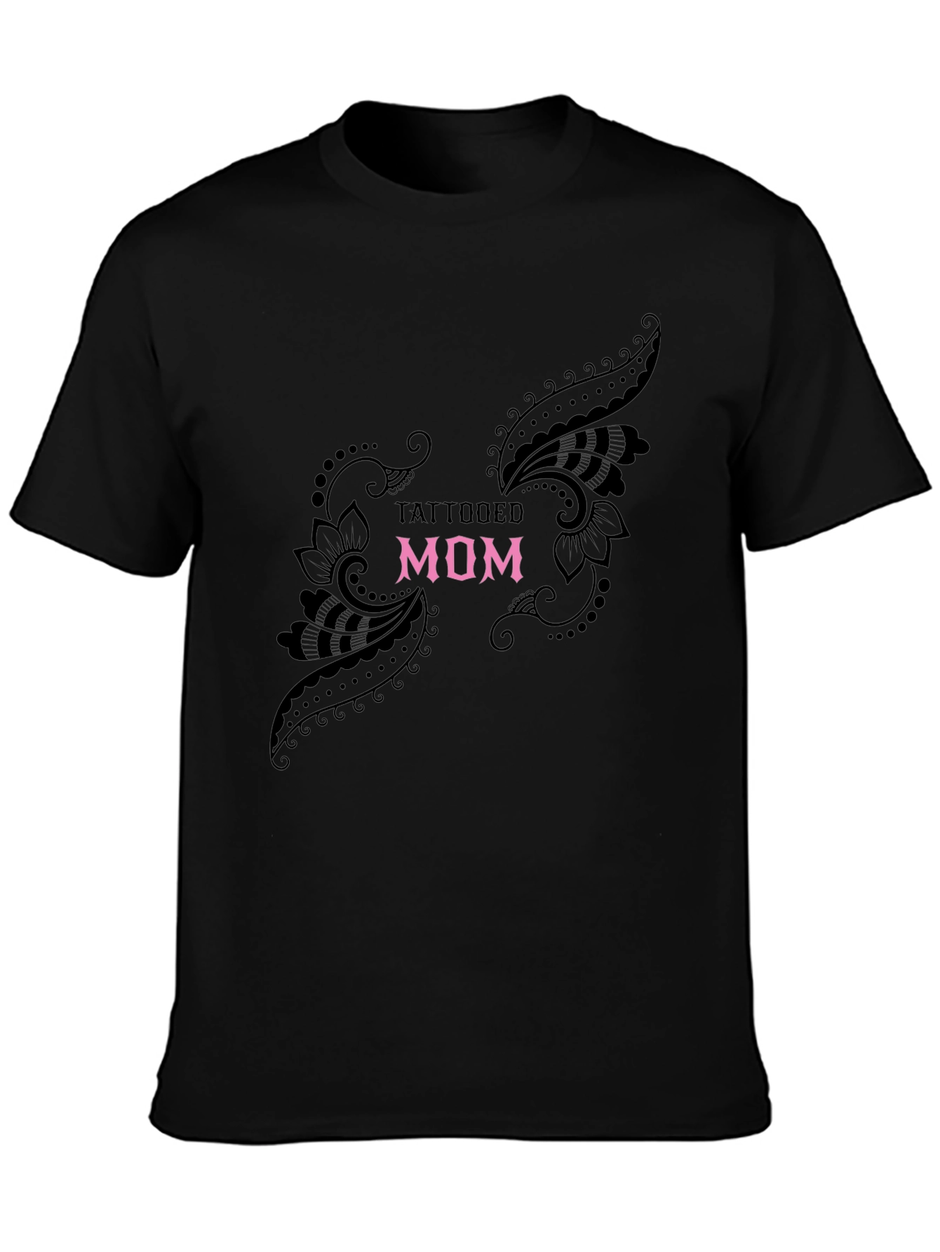 Tattooed Mom Black Graphic Tee