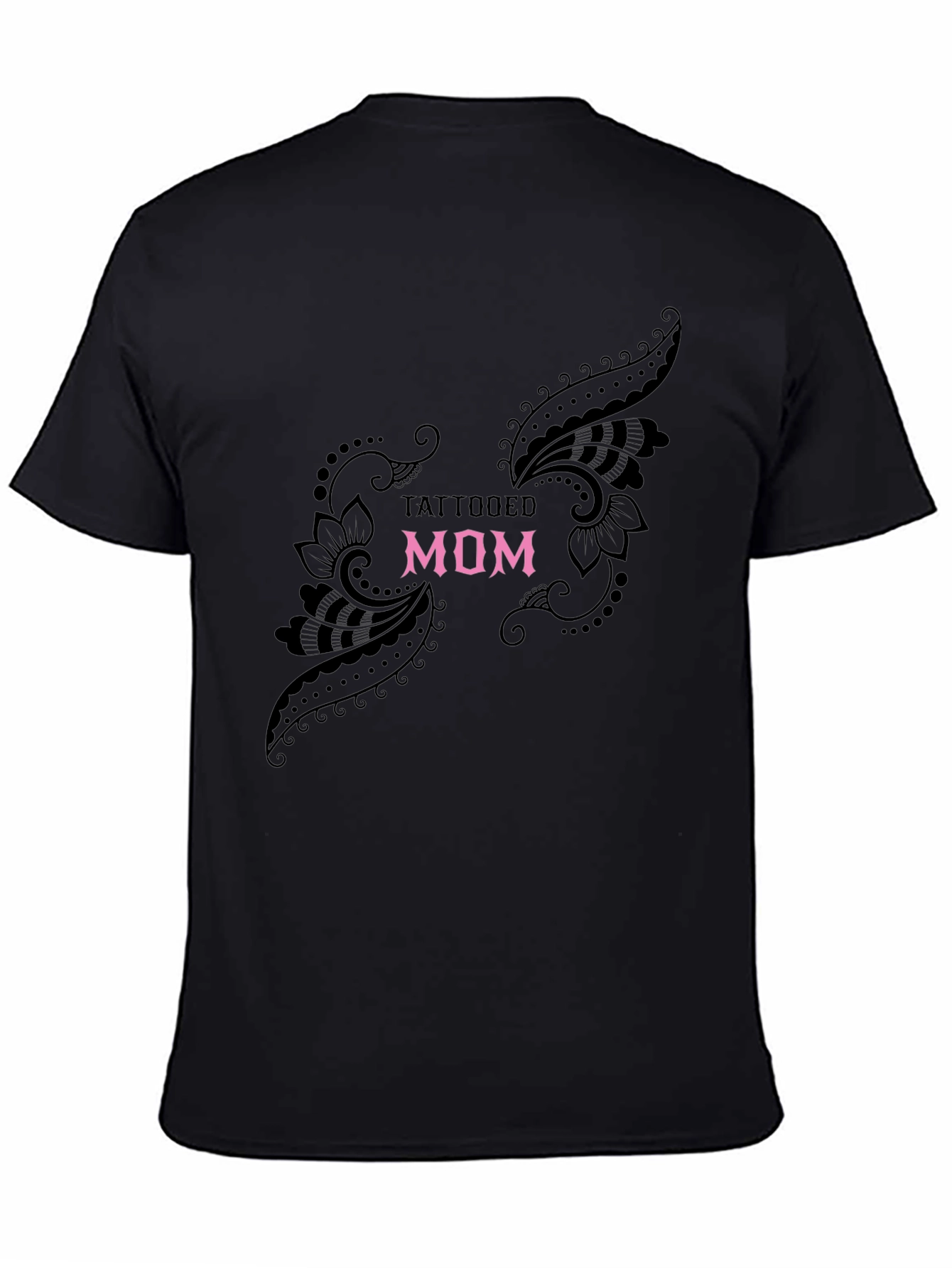 Tattooed Mom Black Graphic Tee