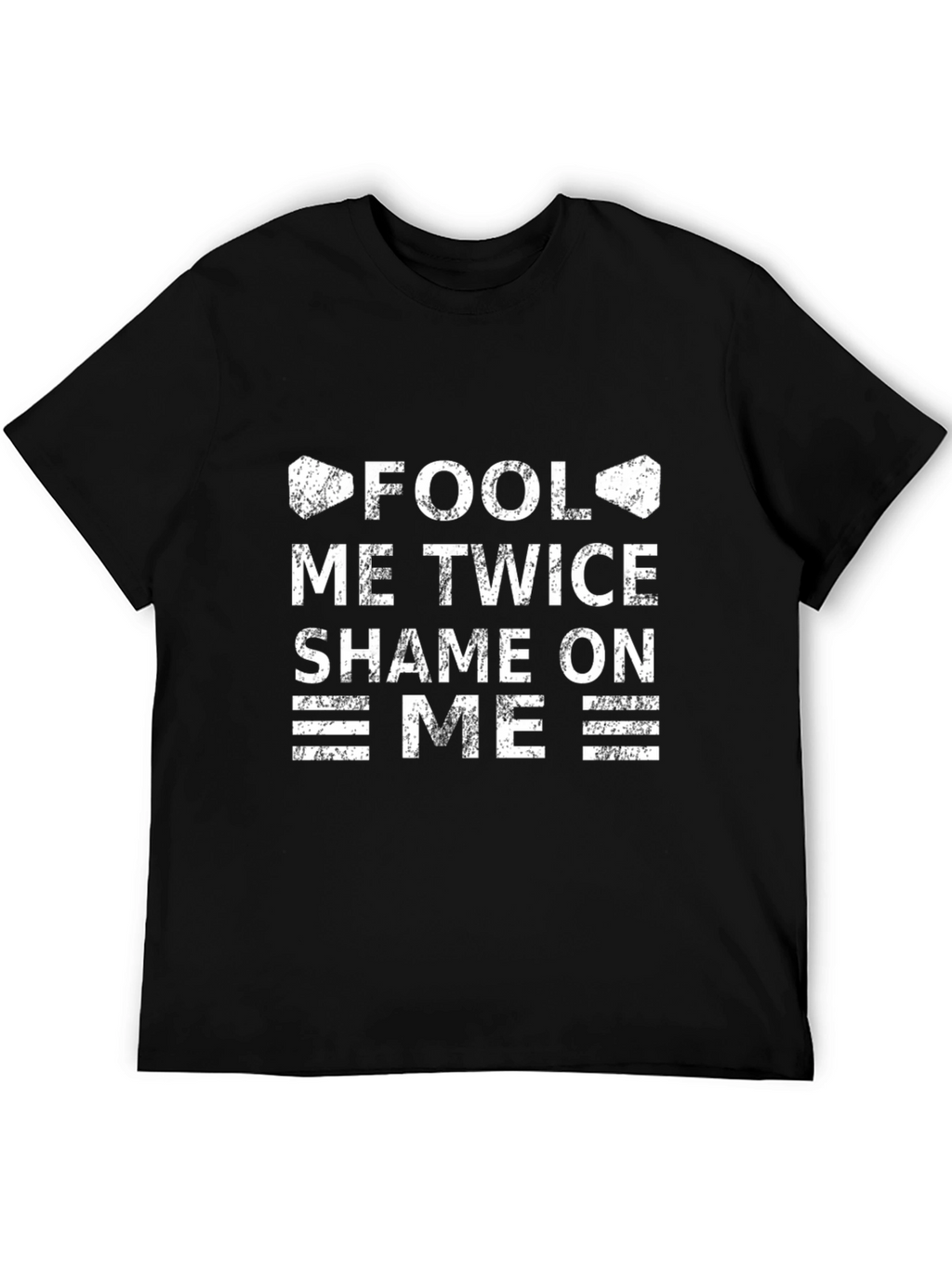 Fool Me Twice Graphic T-Shirt - Black Cotton Tee