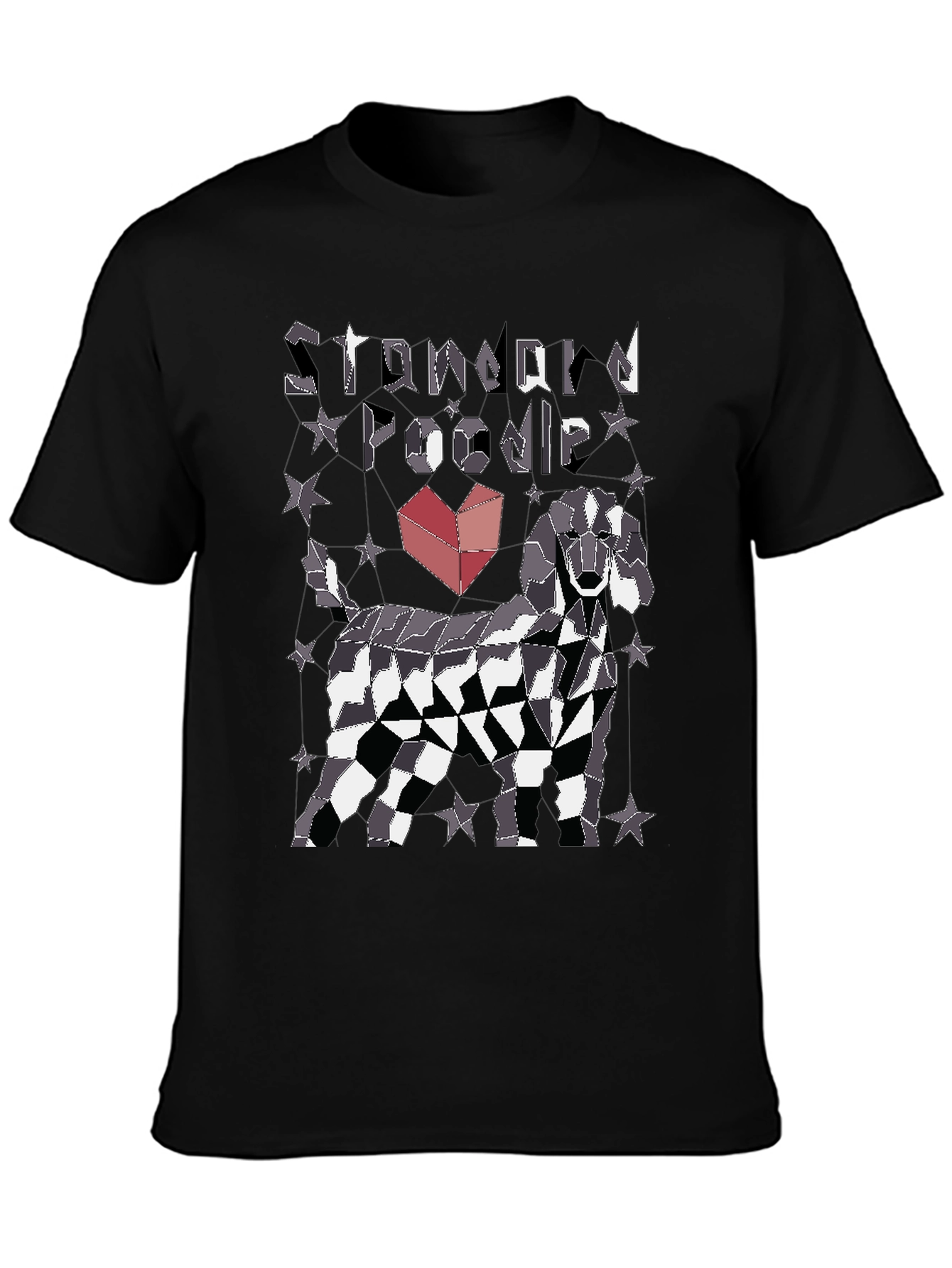 Standard Poodle Geometric T-Shirt
