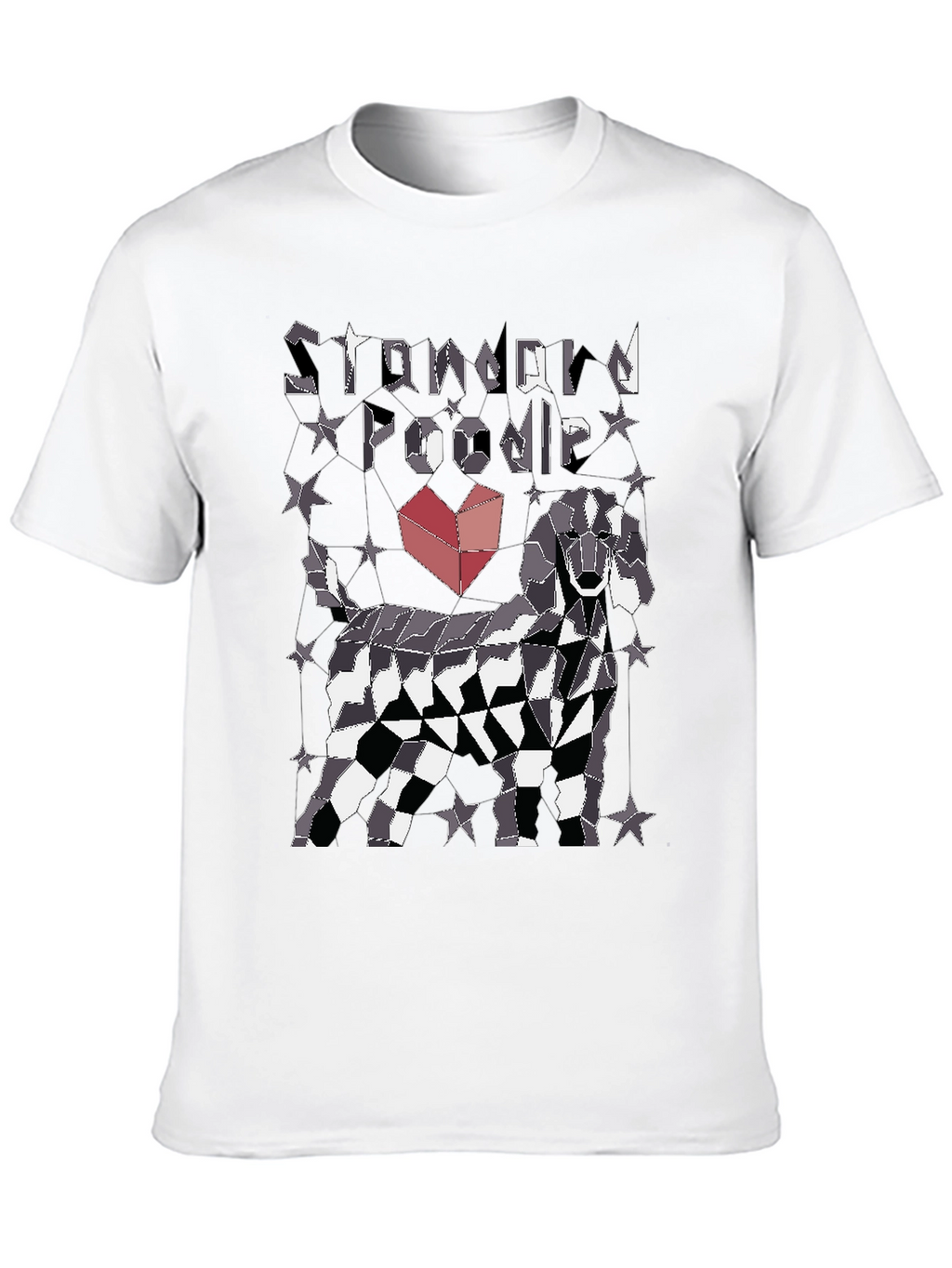 Standard Poodle Geometric T-Shirt