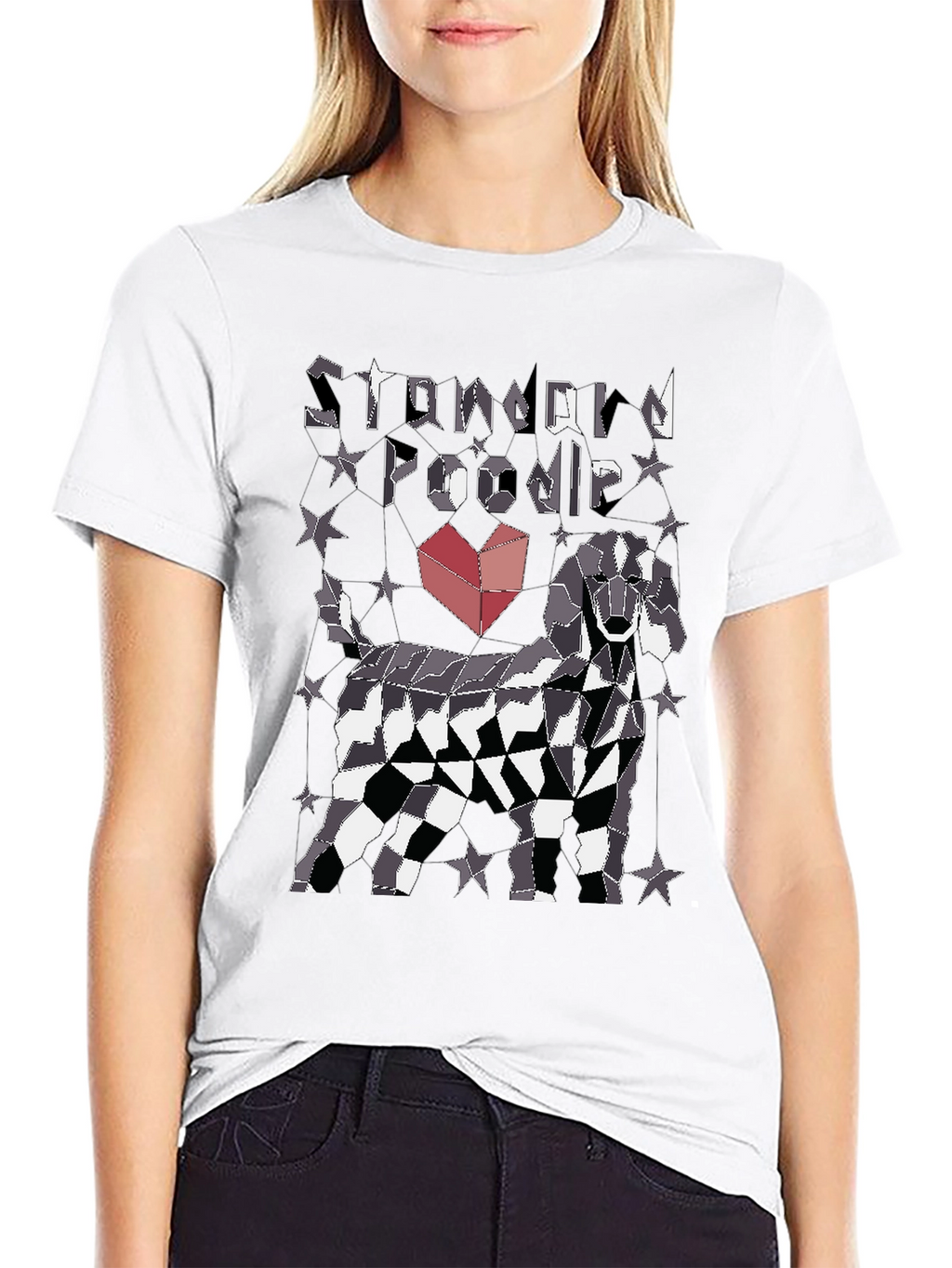 Standard Poodle Geometric T-Shirt