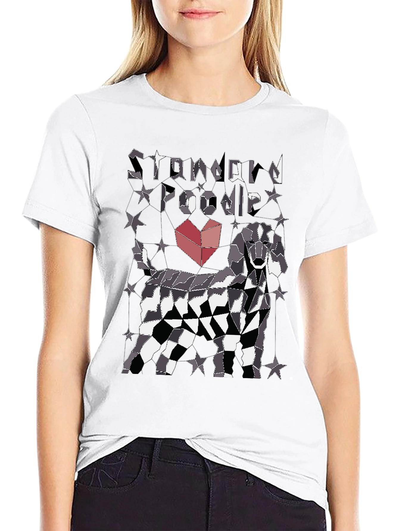 Standard Poodle Geometric T-Shirt