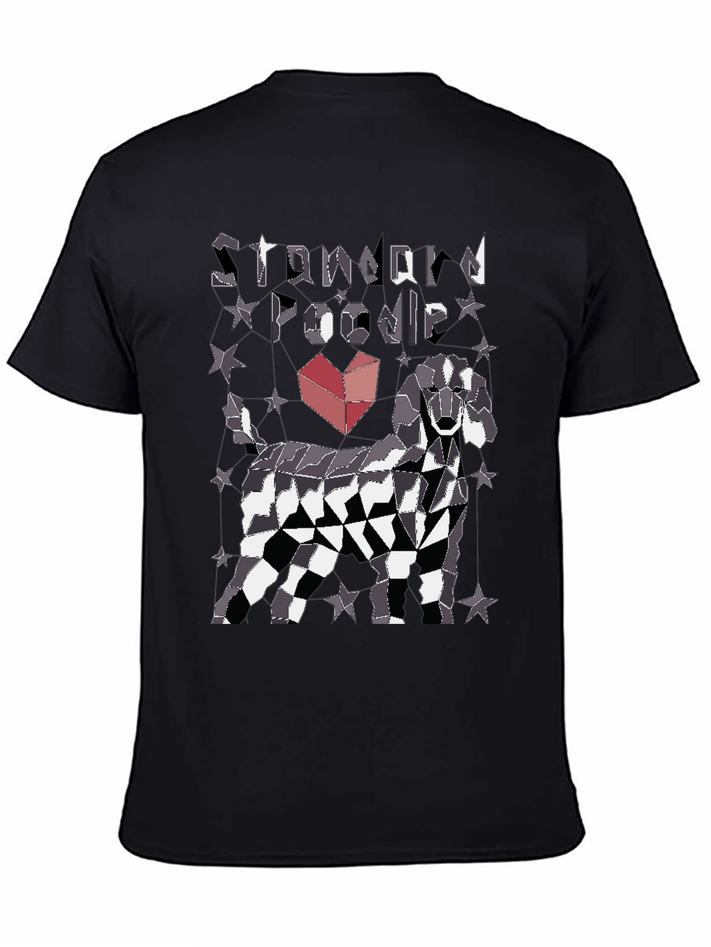 Standard Poodle Geometric T-Shirt