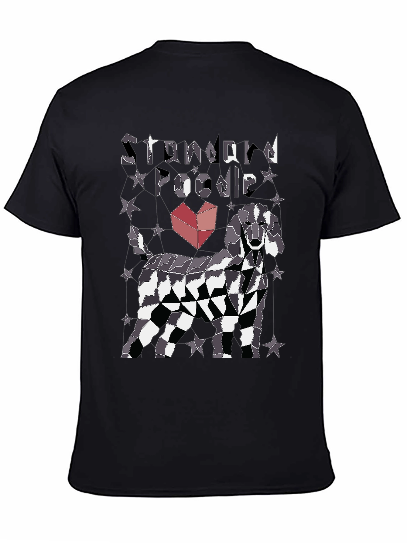 Standard Poodle Geometric T-Shirt