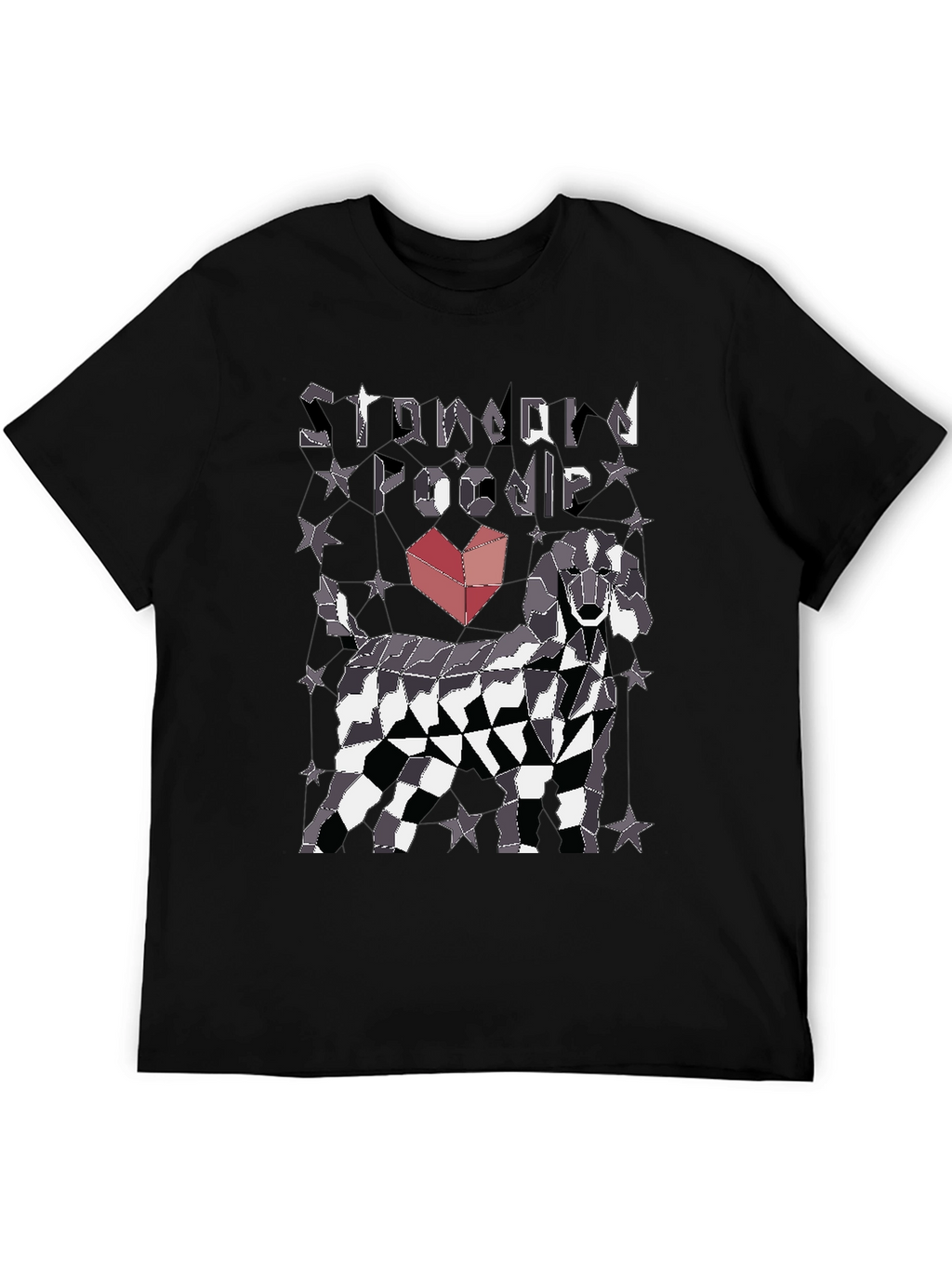Standard Poodle Geometric T-Shirt