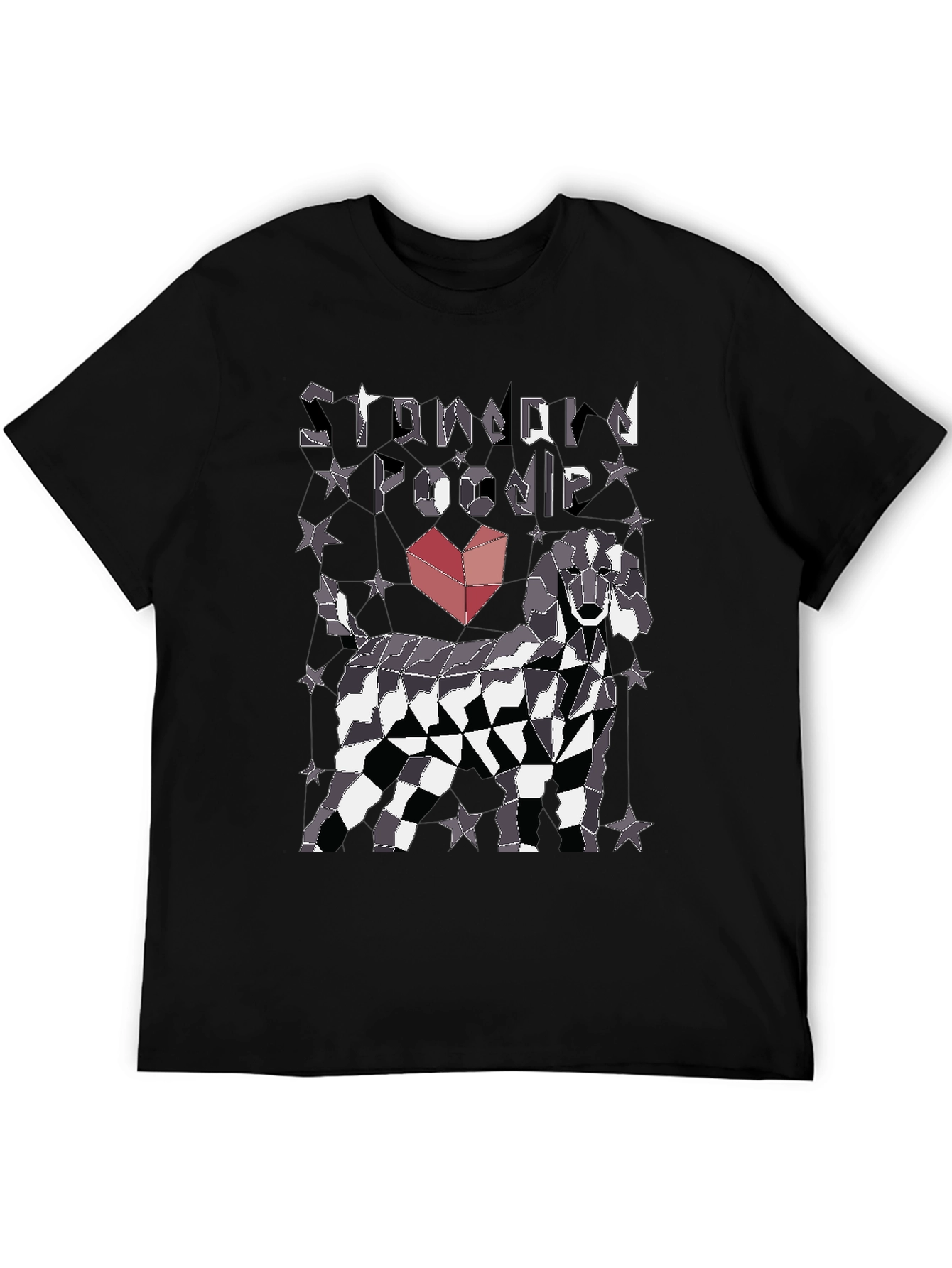 Standard Poodle Geometric T-Shirt