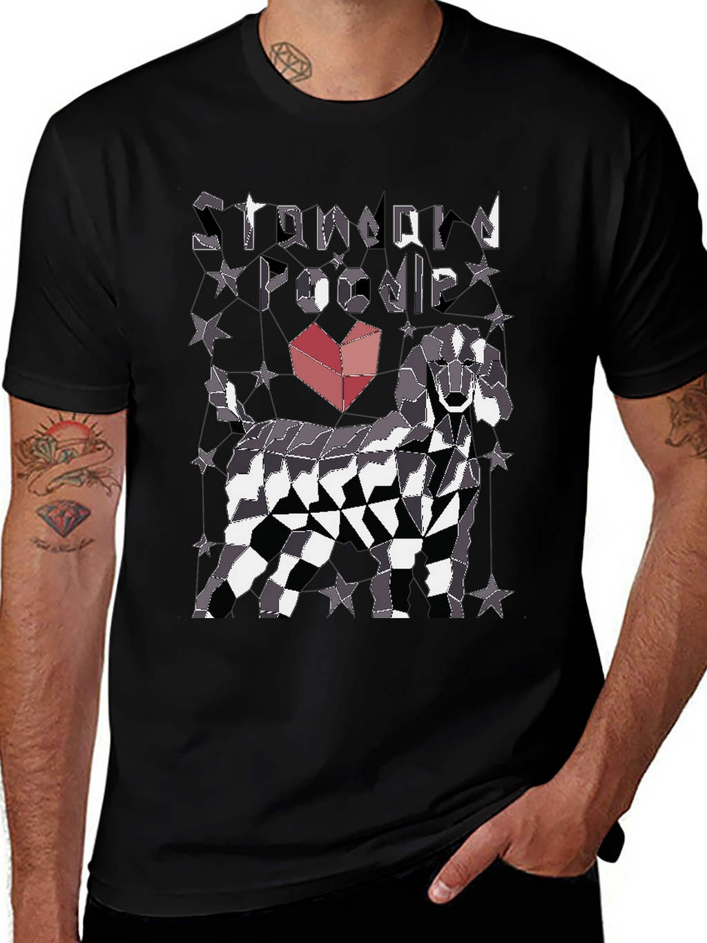 Standard Poodle Geometric T-Shirt