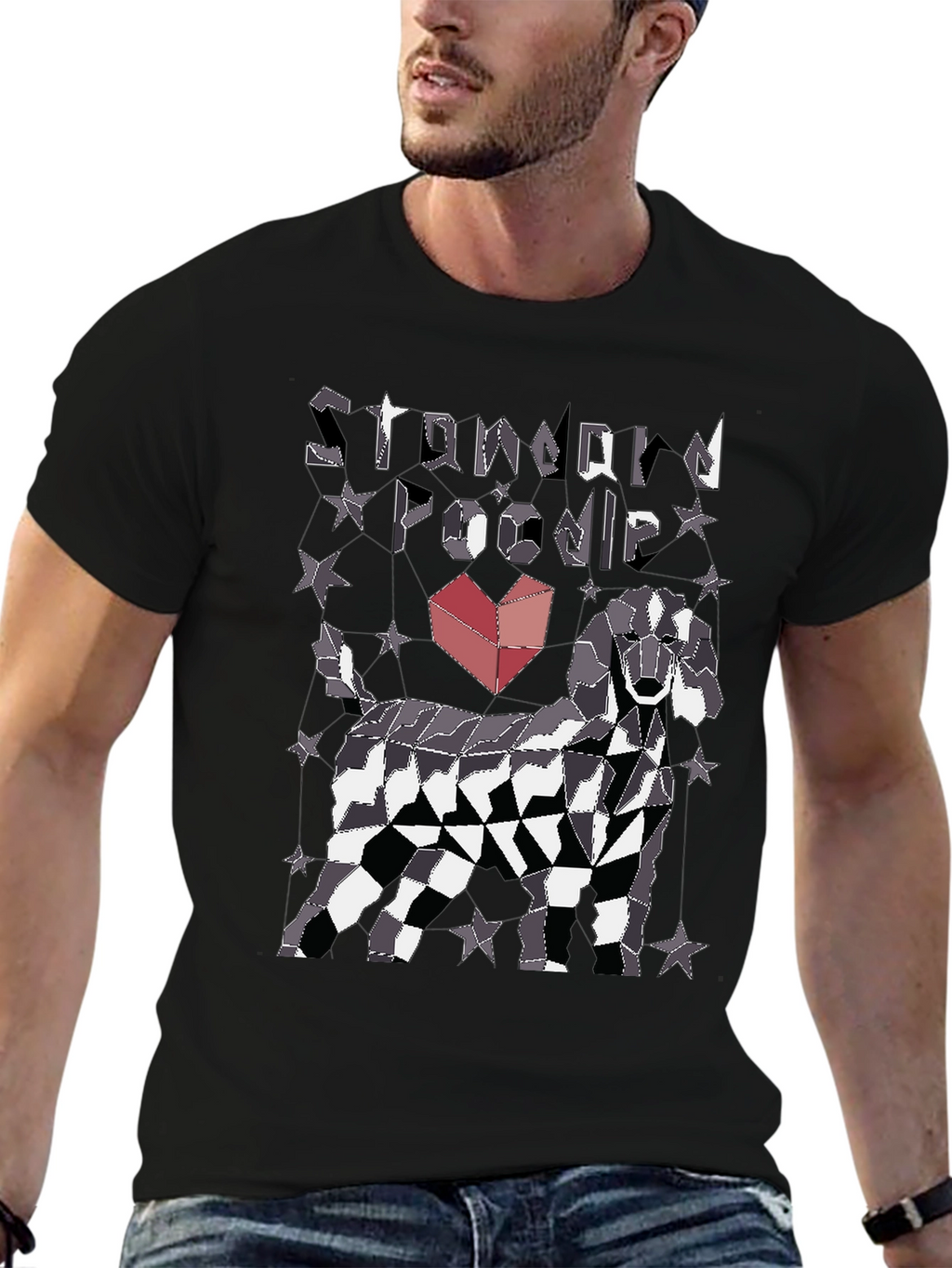 Standard Poodle Geometric T-Shirt